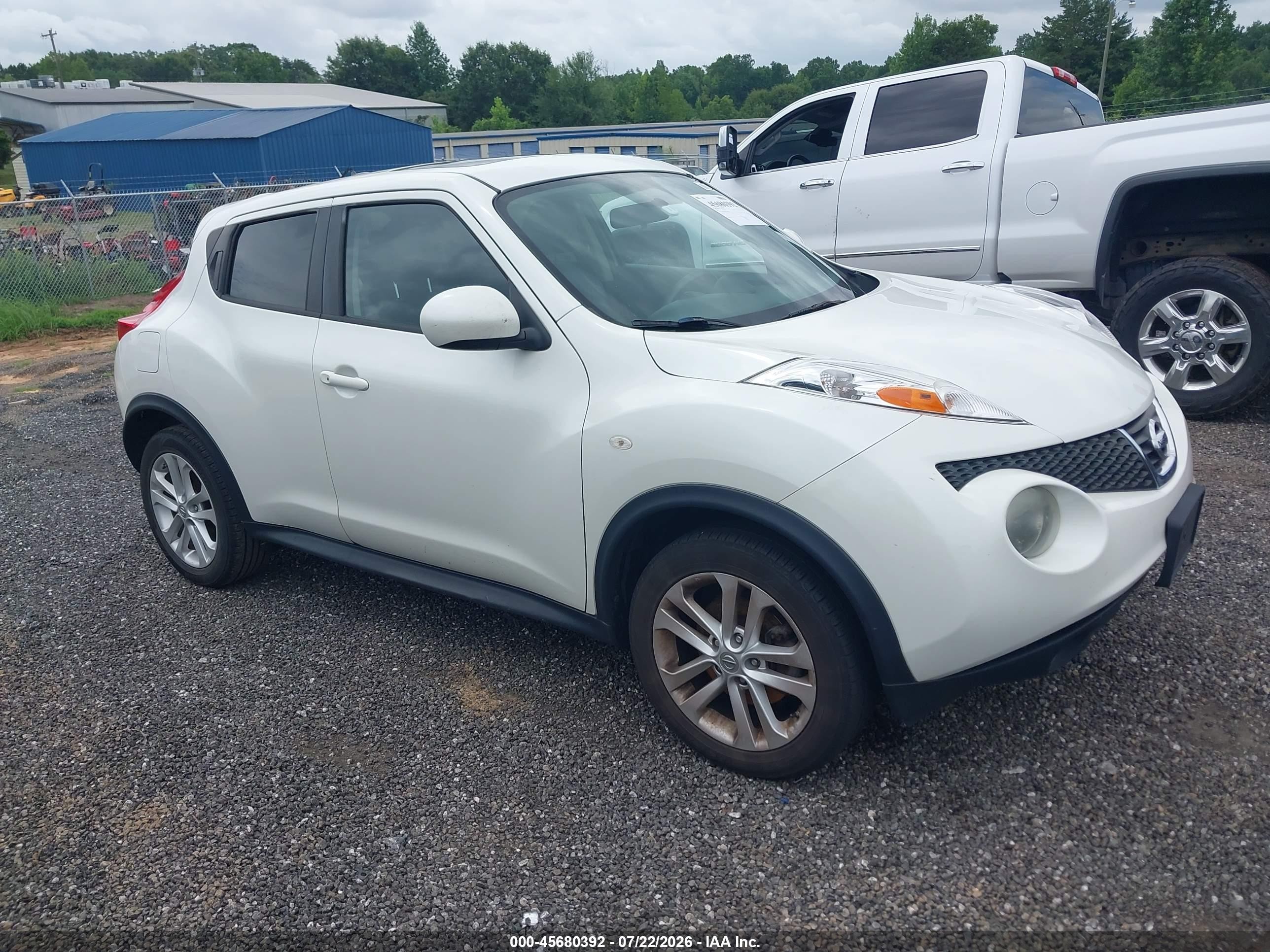 2013 Nissan Juke Sl White vin: JN8AF5MR5DT219859
