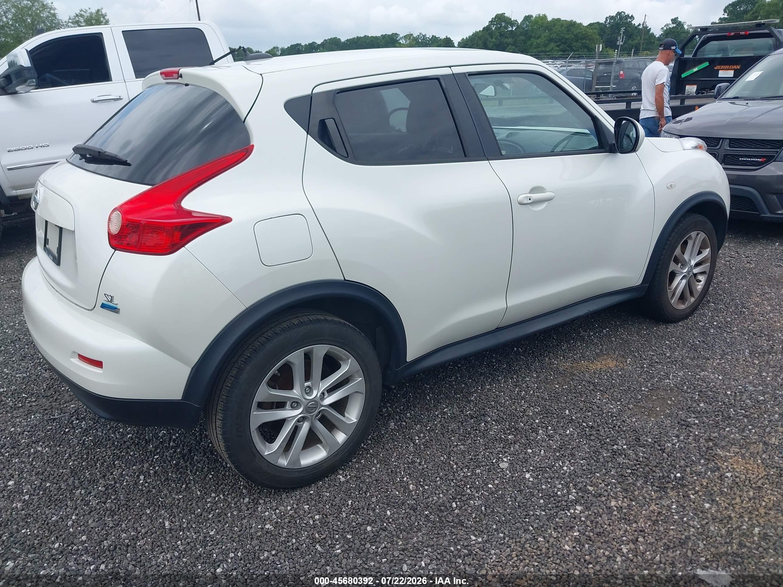 2013 Nissan Juke Sl Белый vin: JN8AF5MR5DT219859