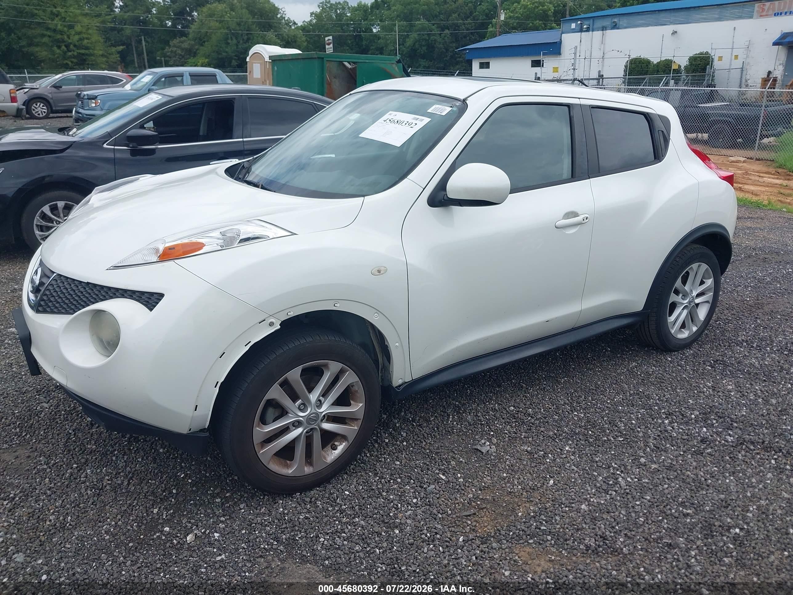 2013 Nissan Juke Sl Белый vin: JN8AF5MR5DT219859