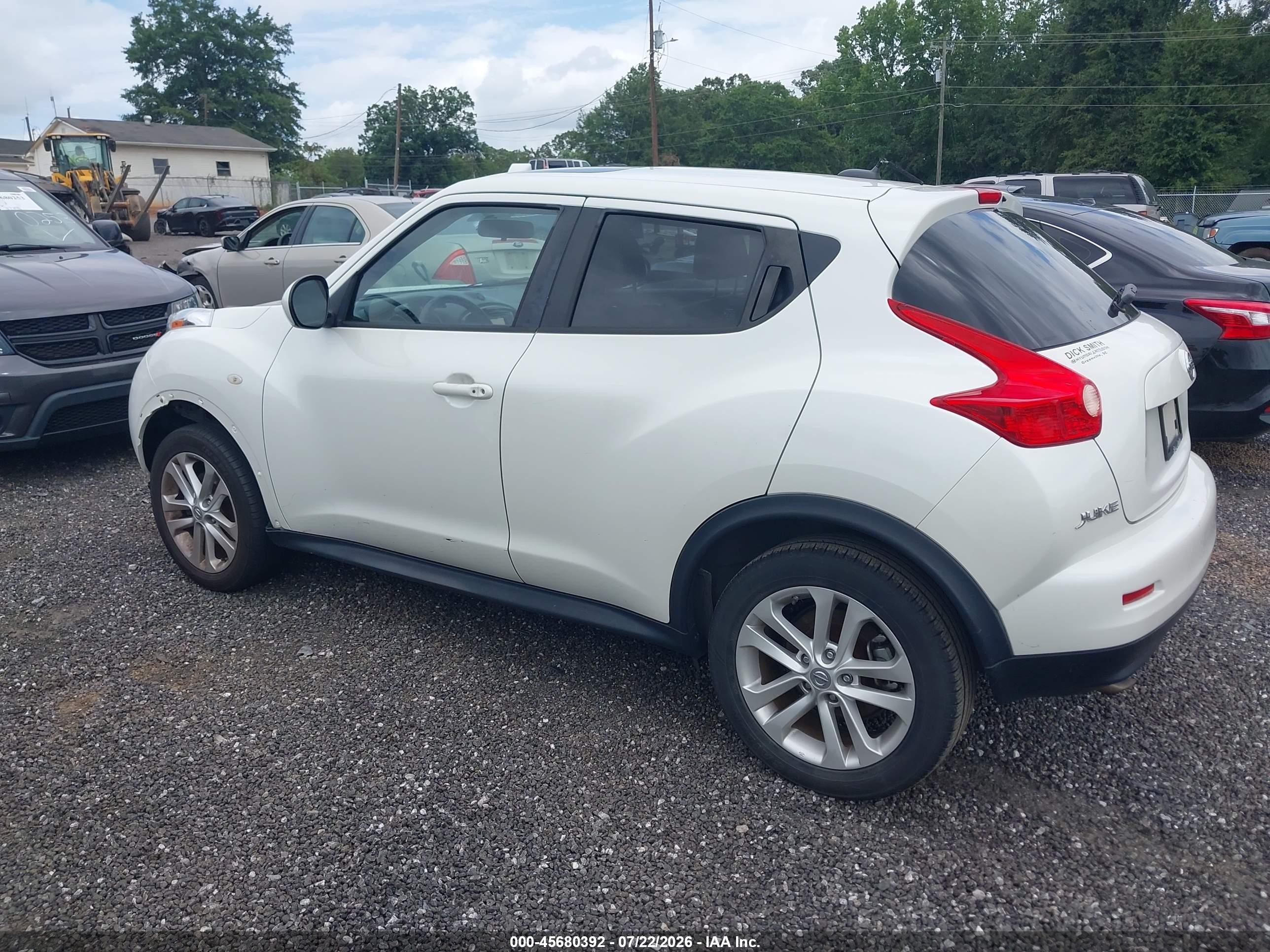 2013 Nissan Juke Sl Белый vin: JN8AF5MR5DT219859