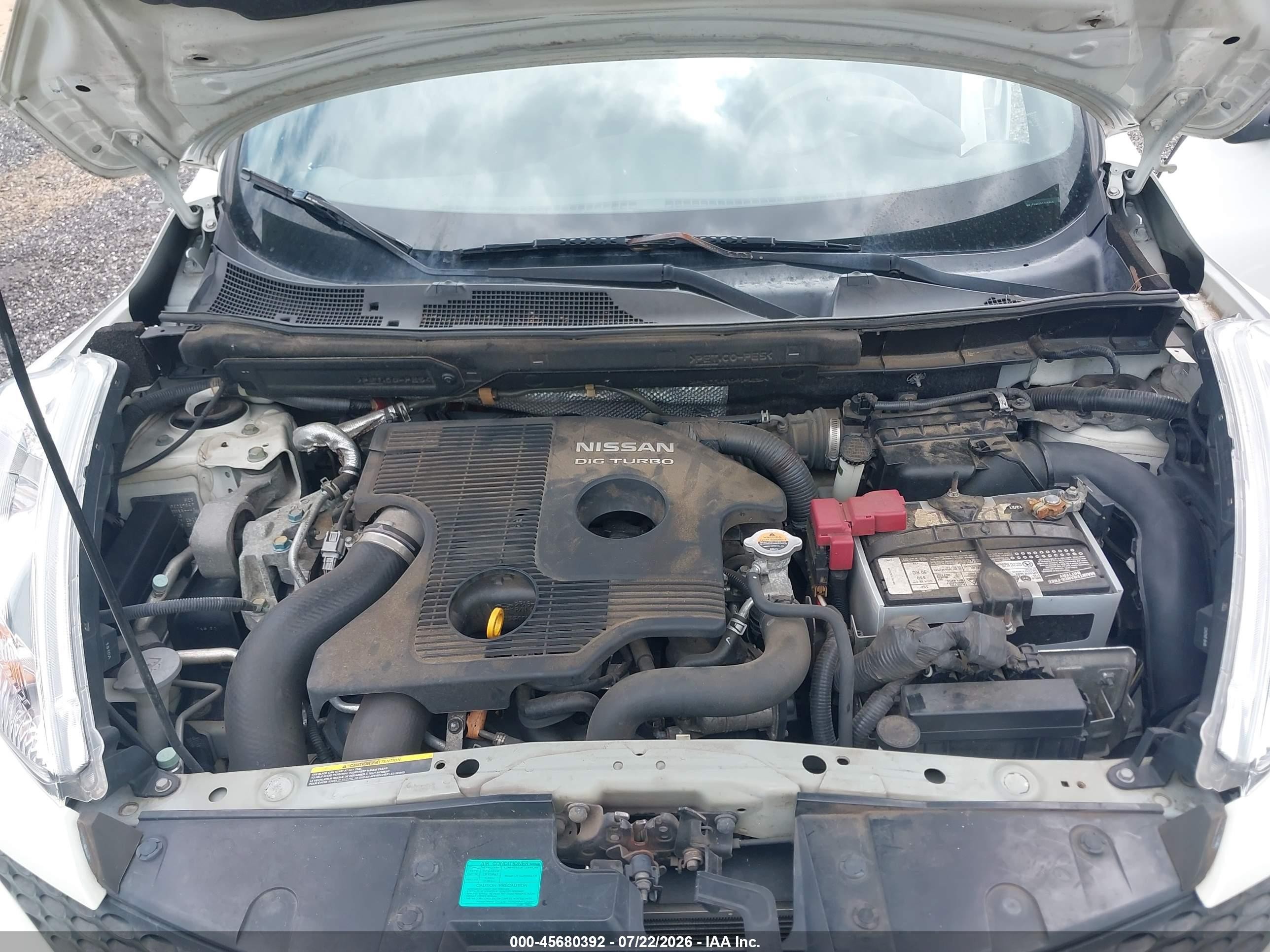 2013 Nissan Juke Sl Белый vin: JN8AF5MR5DT219859