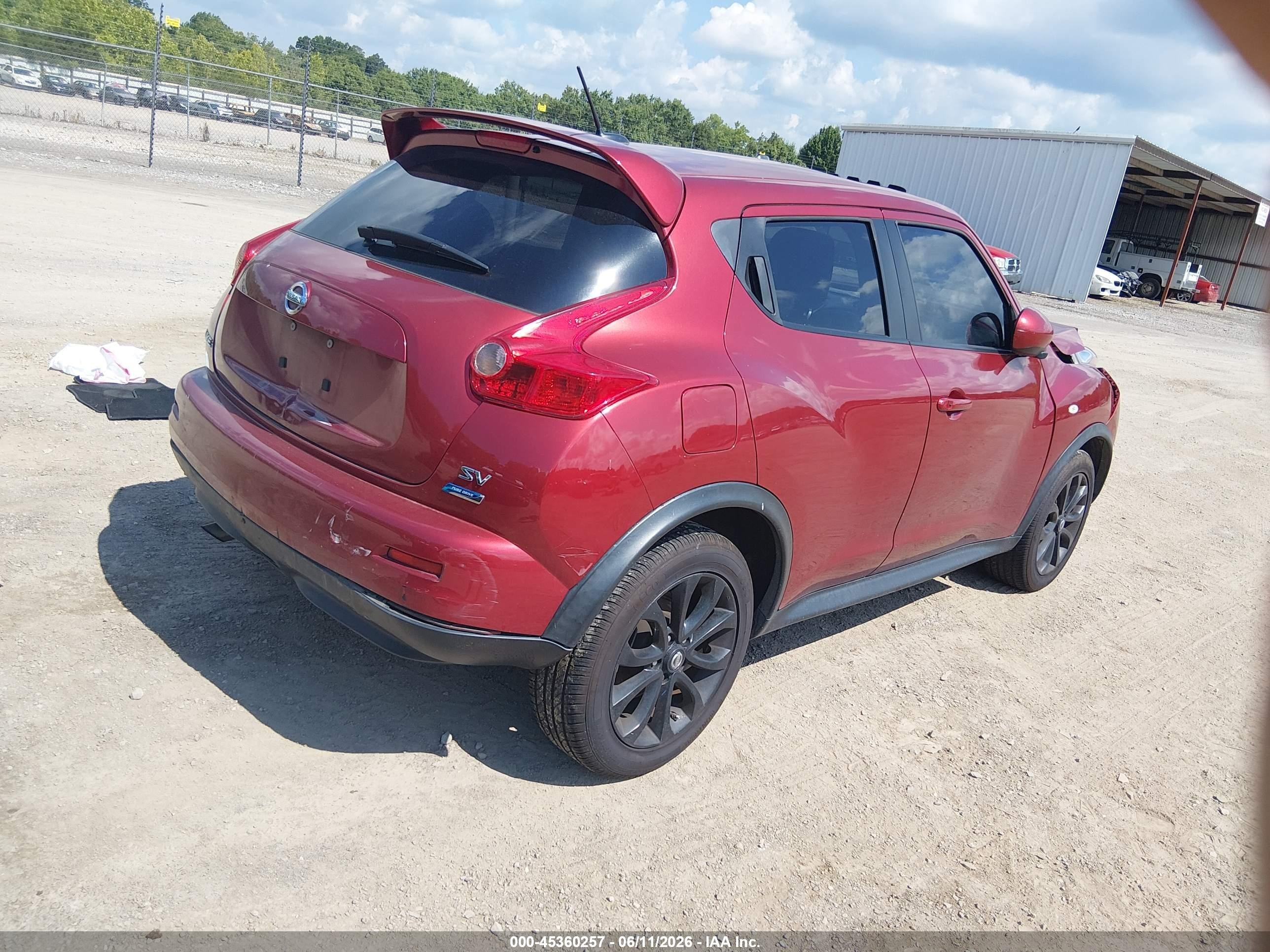 2013 Nissan Juke Sv Red vin: JN8AF5MR5DT223748