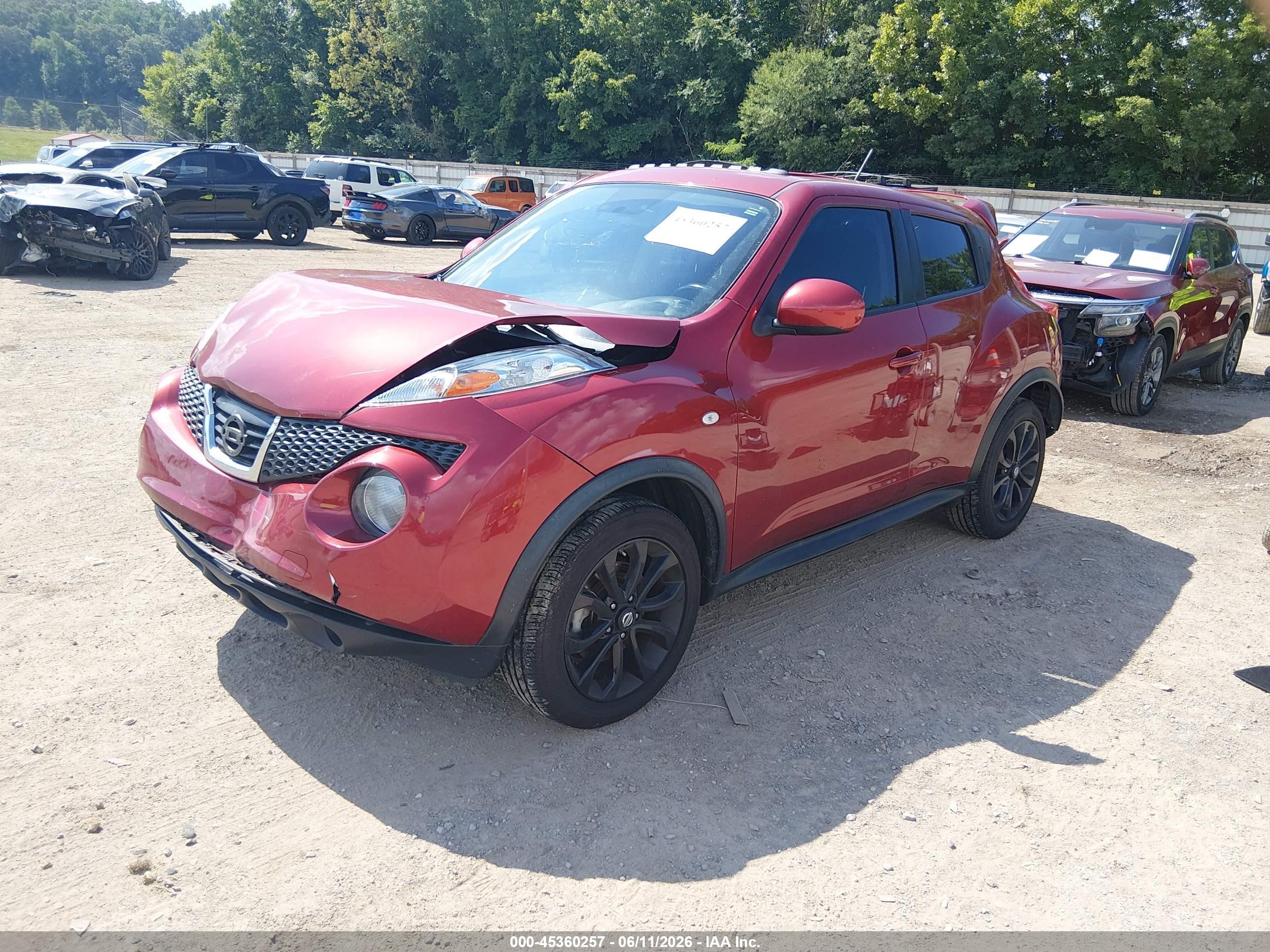 2013 Nissan Juke Sv Red vin: JN8AF5MR5DT223748