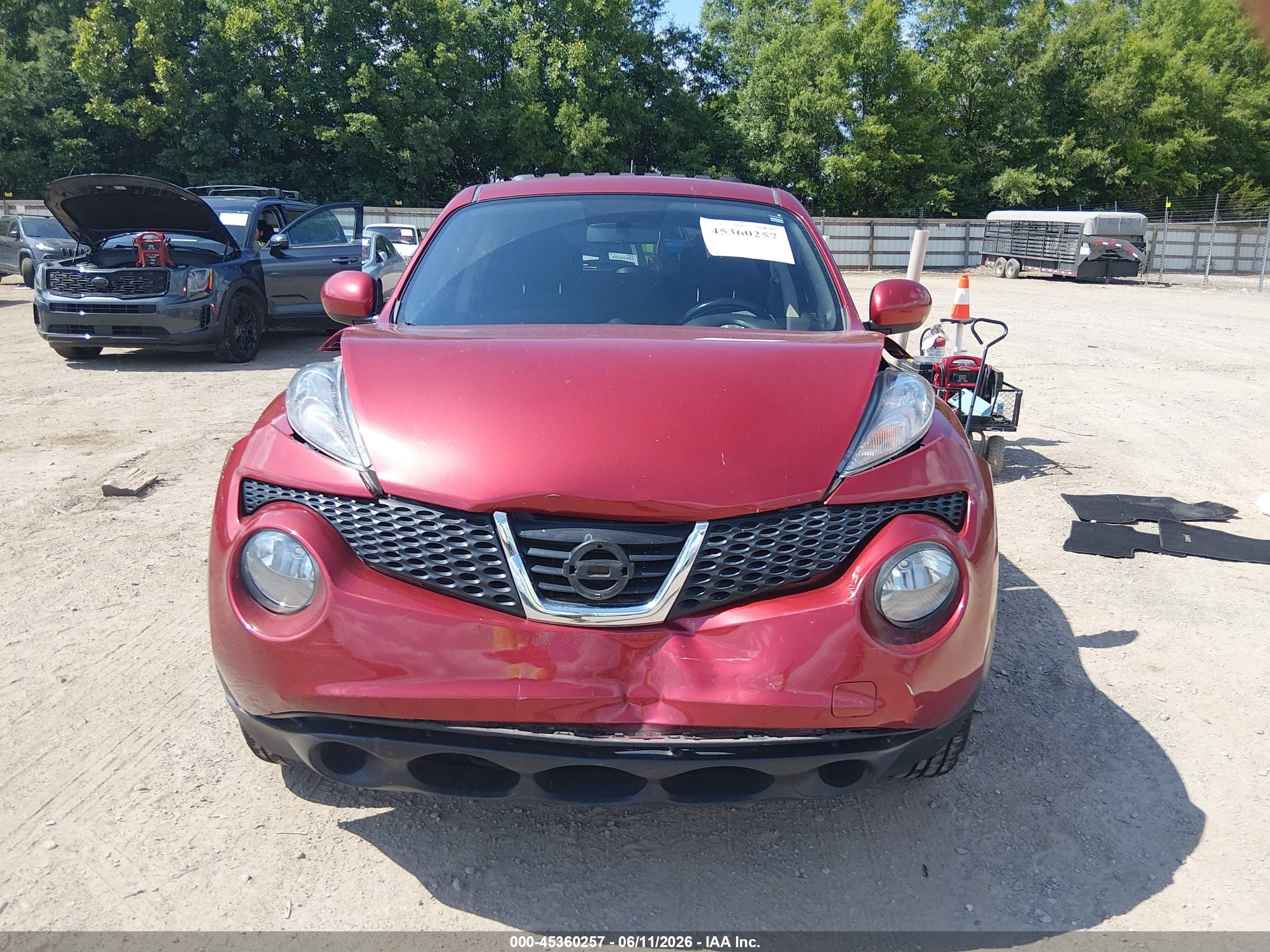 2013 Nissan Juke Sv Red vin: JN8AF5MR5DT223748
