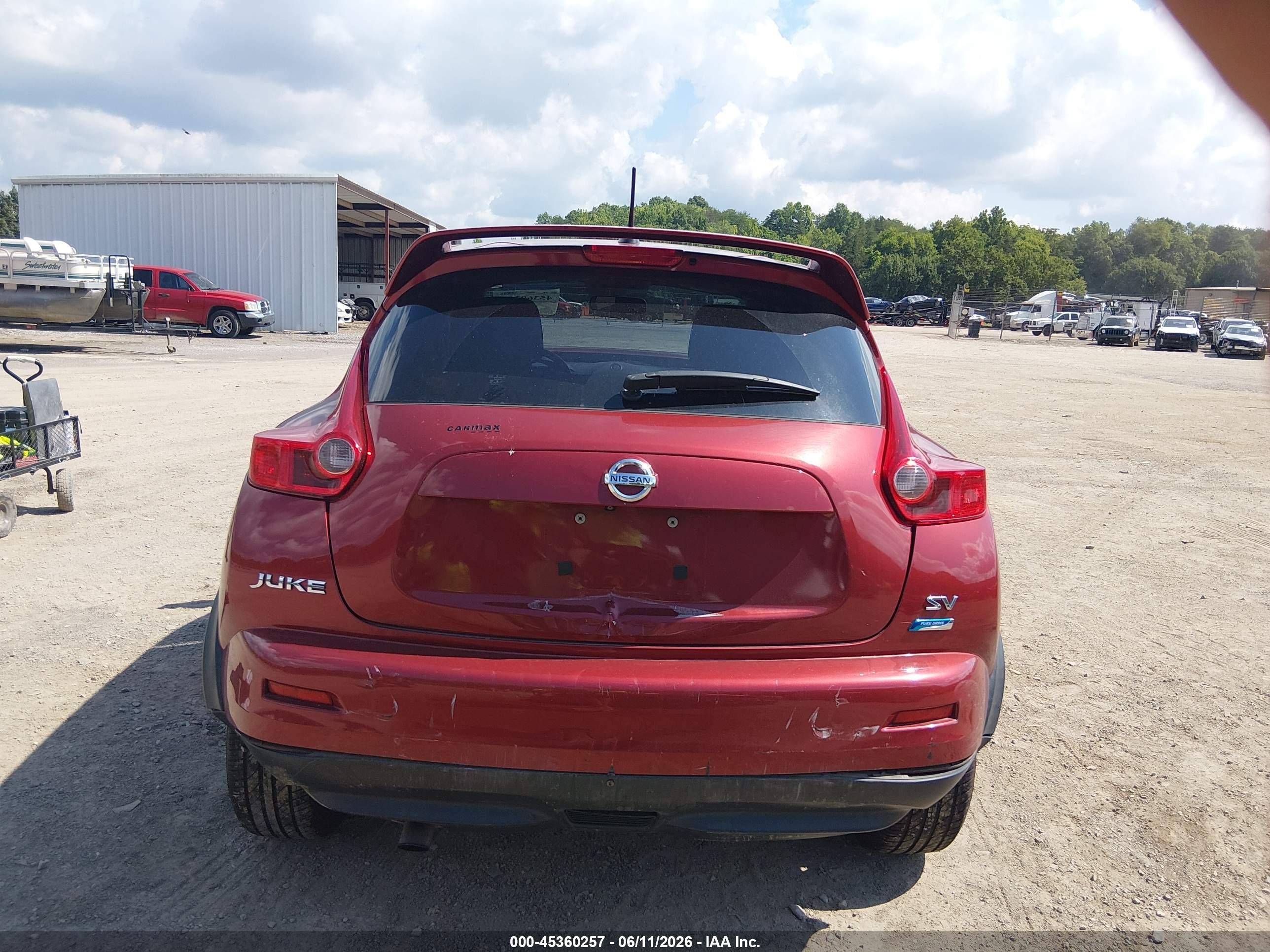 2013 Nissan Juke Sv Red vin: JN8AF5MR5DT223748
