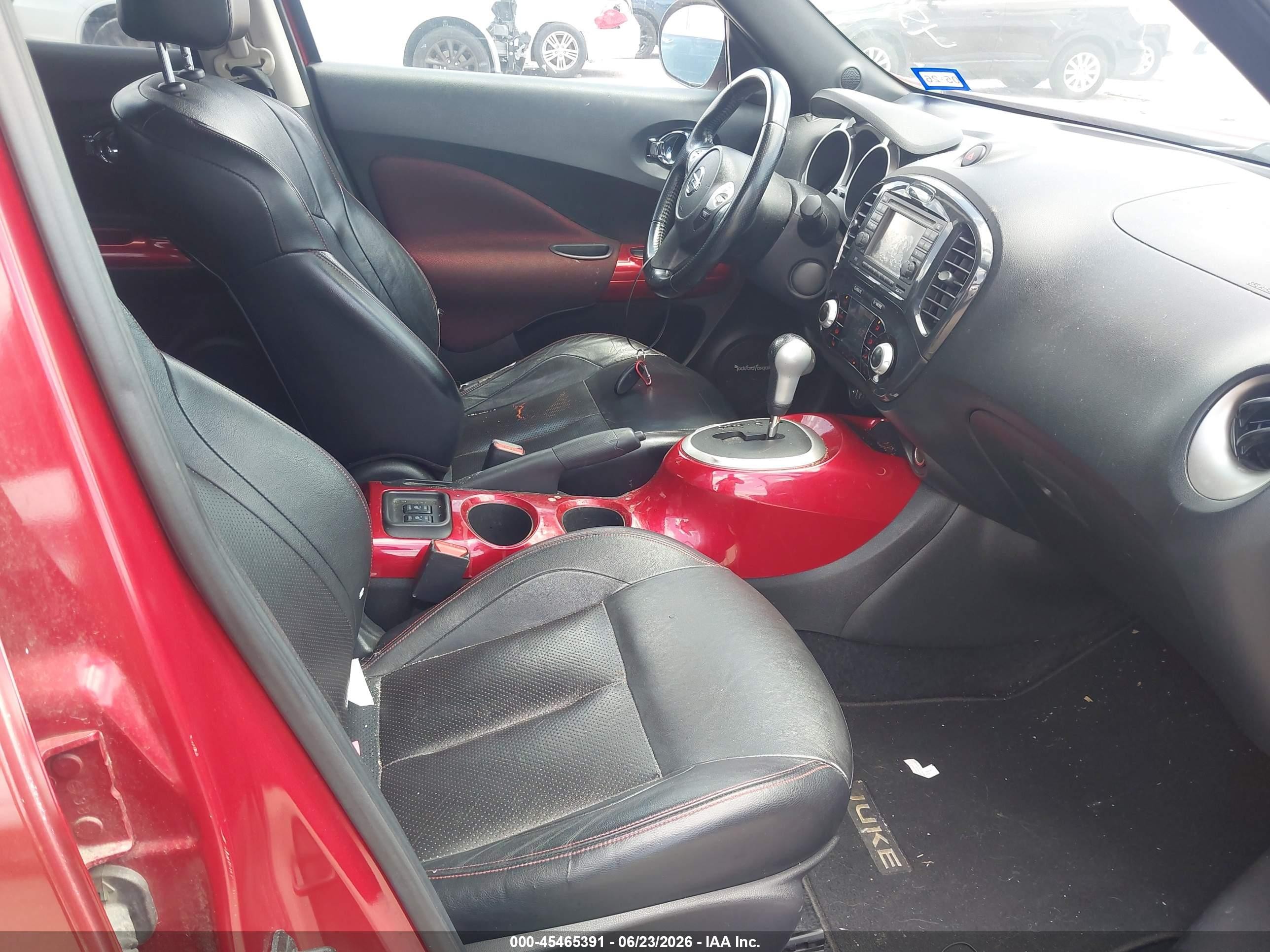 2013 Nissan Juke Sl Maroon vin: JN8AF5MR5DT225516