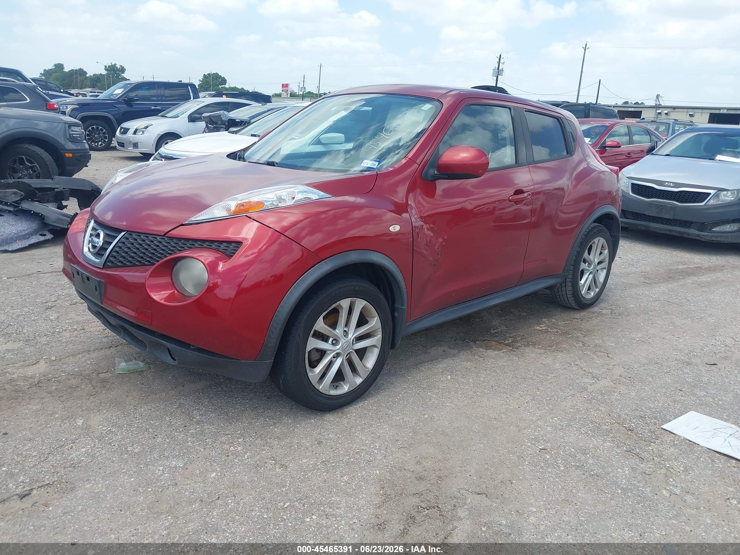 2013 Nissan Juke Sl Maroon vin: JN8AF5MR5DT225516
