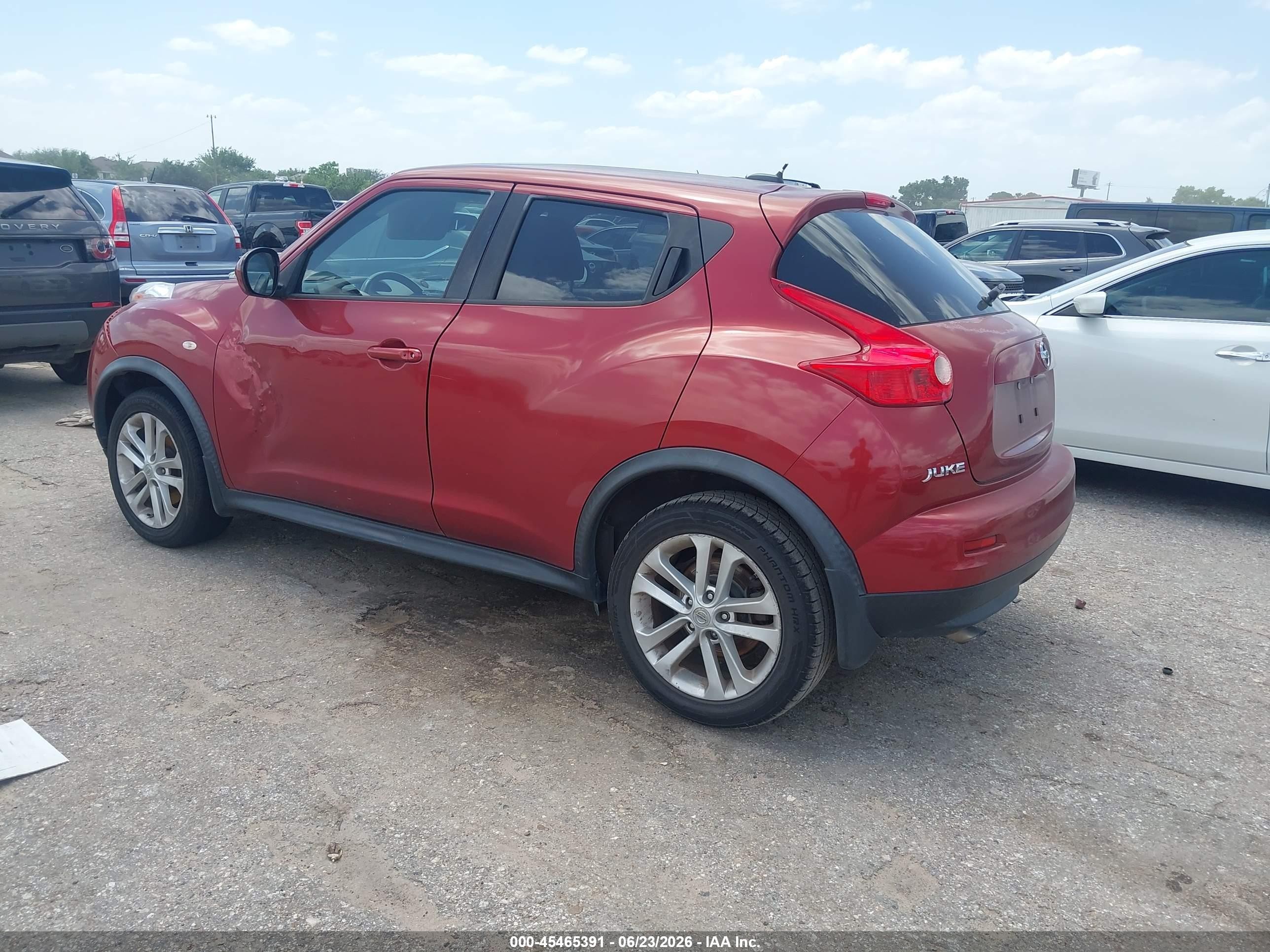 2013 Nissan Juke Sl Maroon vin: JN8AF5MR5DT225516
