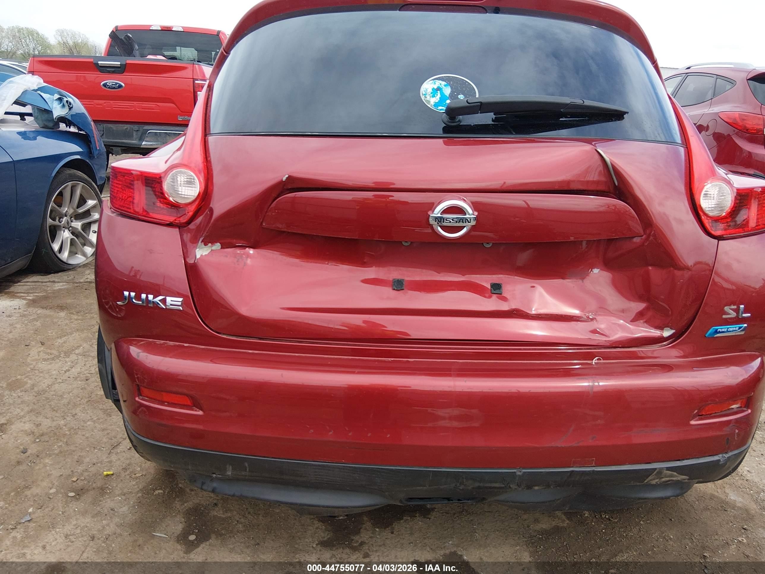 2013 Nissan Juke Sl Red vin: JN8AF5MR5DT225824
