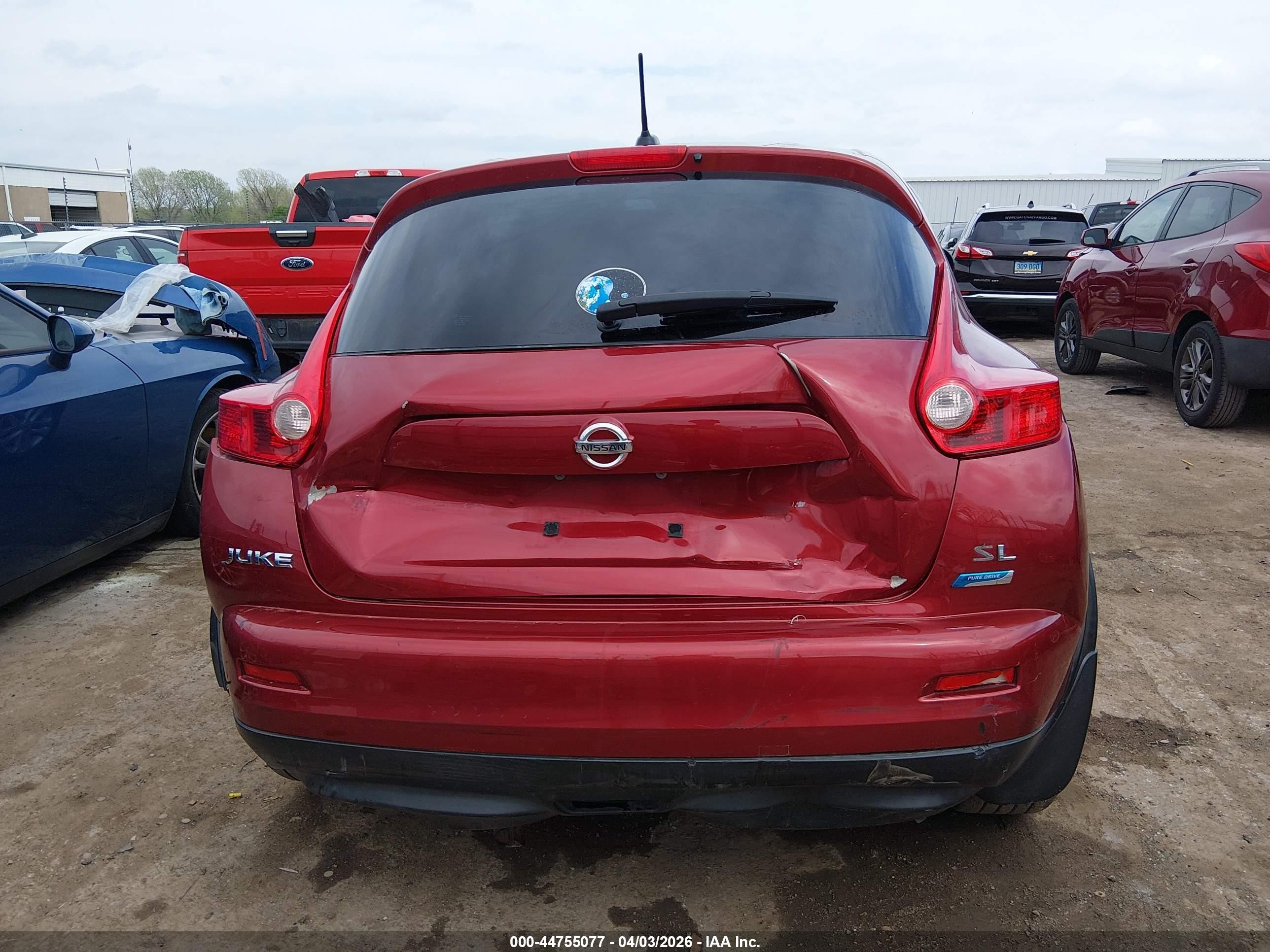 2013 Nissan Juke Sl Red vin: JN8AF5MR5DT225824