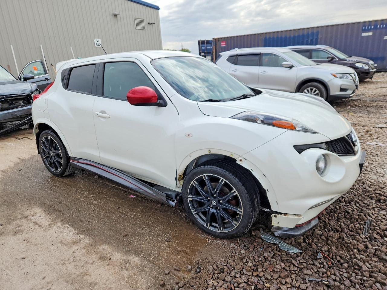 2014 Nissan Juke S White vin: JN8AF5MR5ET362442