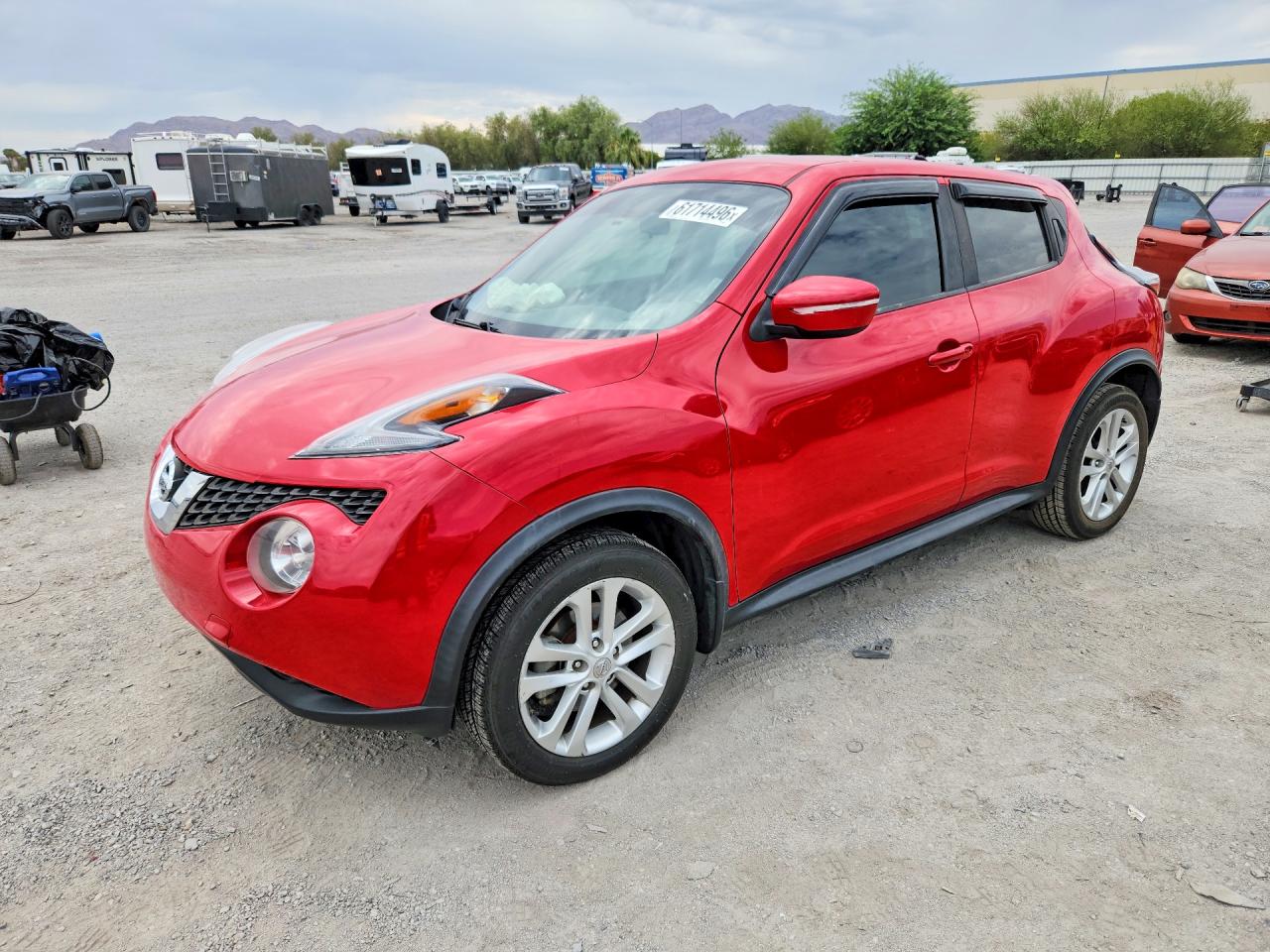2015 Nissan Juke S Red vin: JN8AF5MR5FT500174
