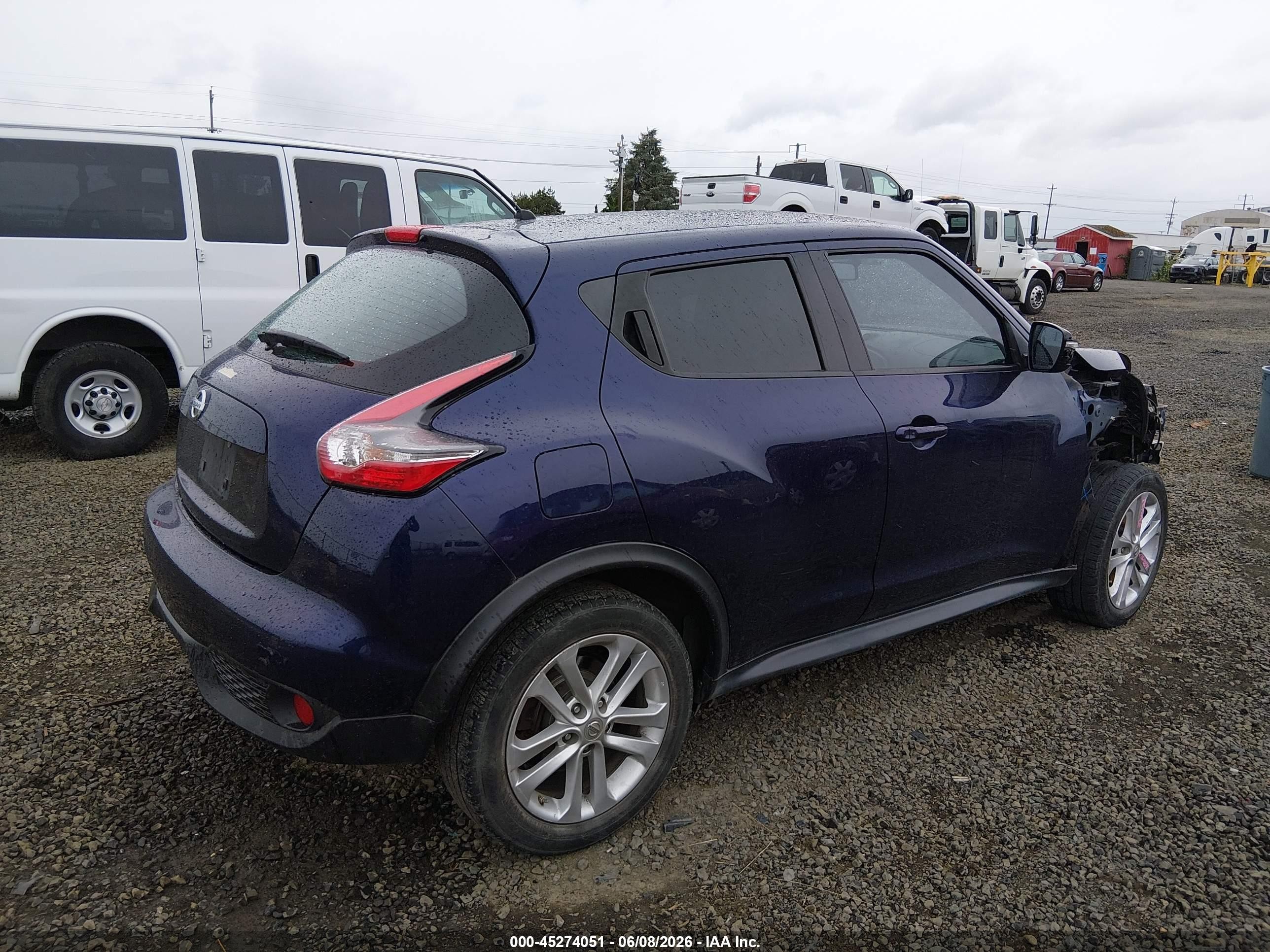 2015 Nissan Juke S Dark Blue vin: JN8AF5MR5FT502684