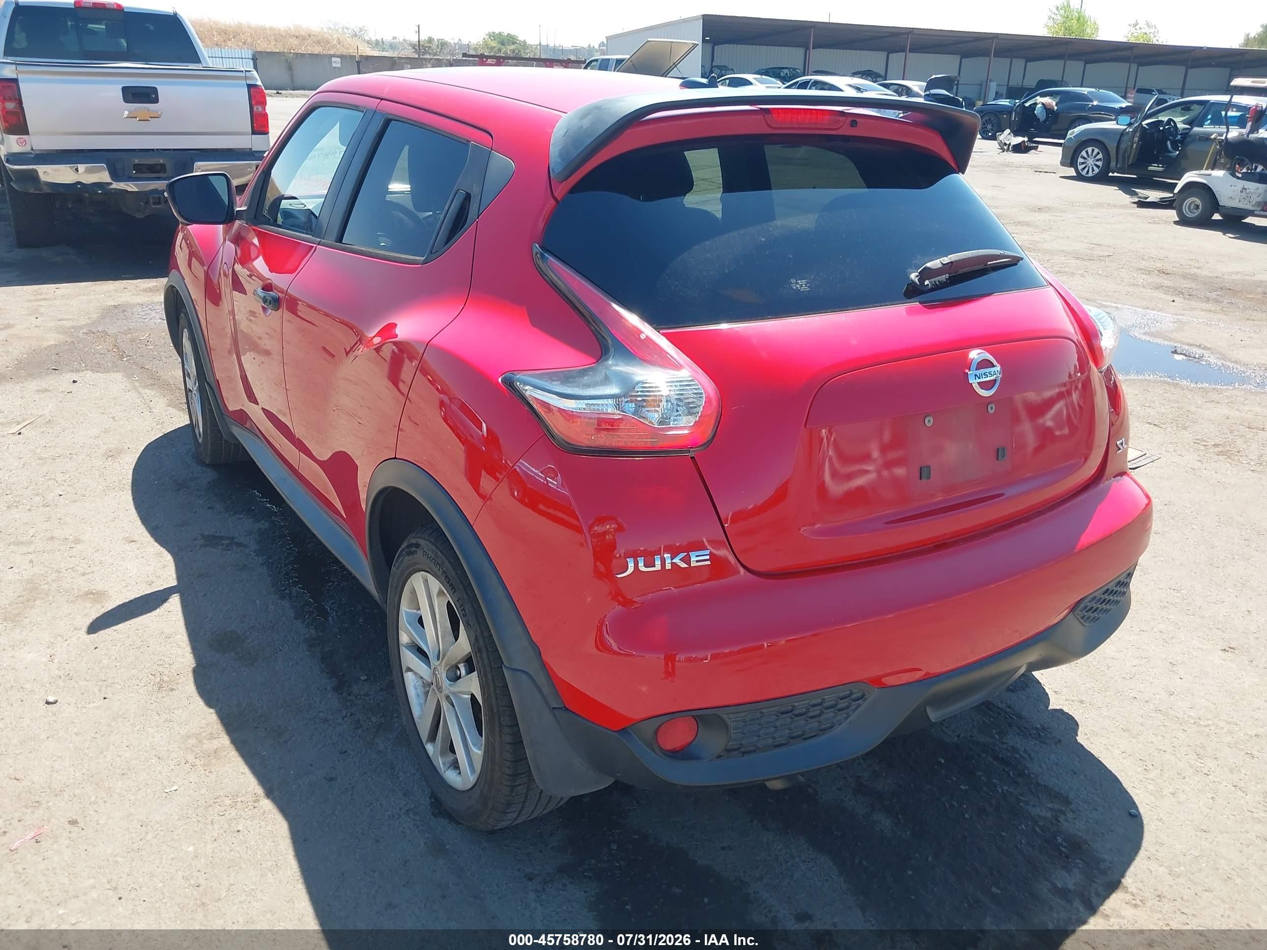2015 Nissan Juke Sl Red vin: JN8AF5MR5FT503110