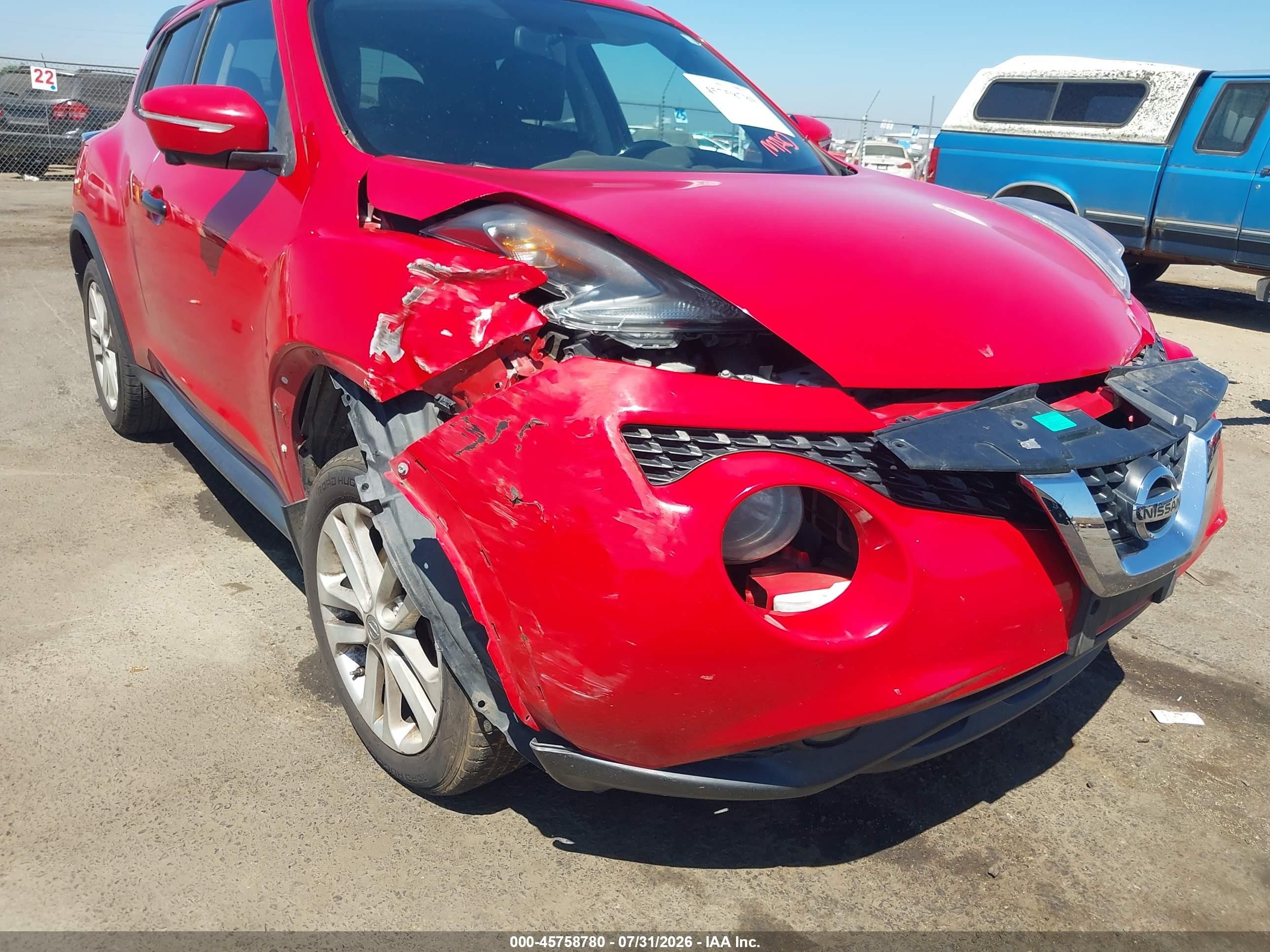 2015 Nissan Juke Sl Red vin: JN8AF5MR5FT503110