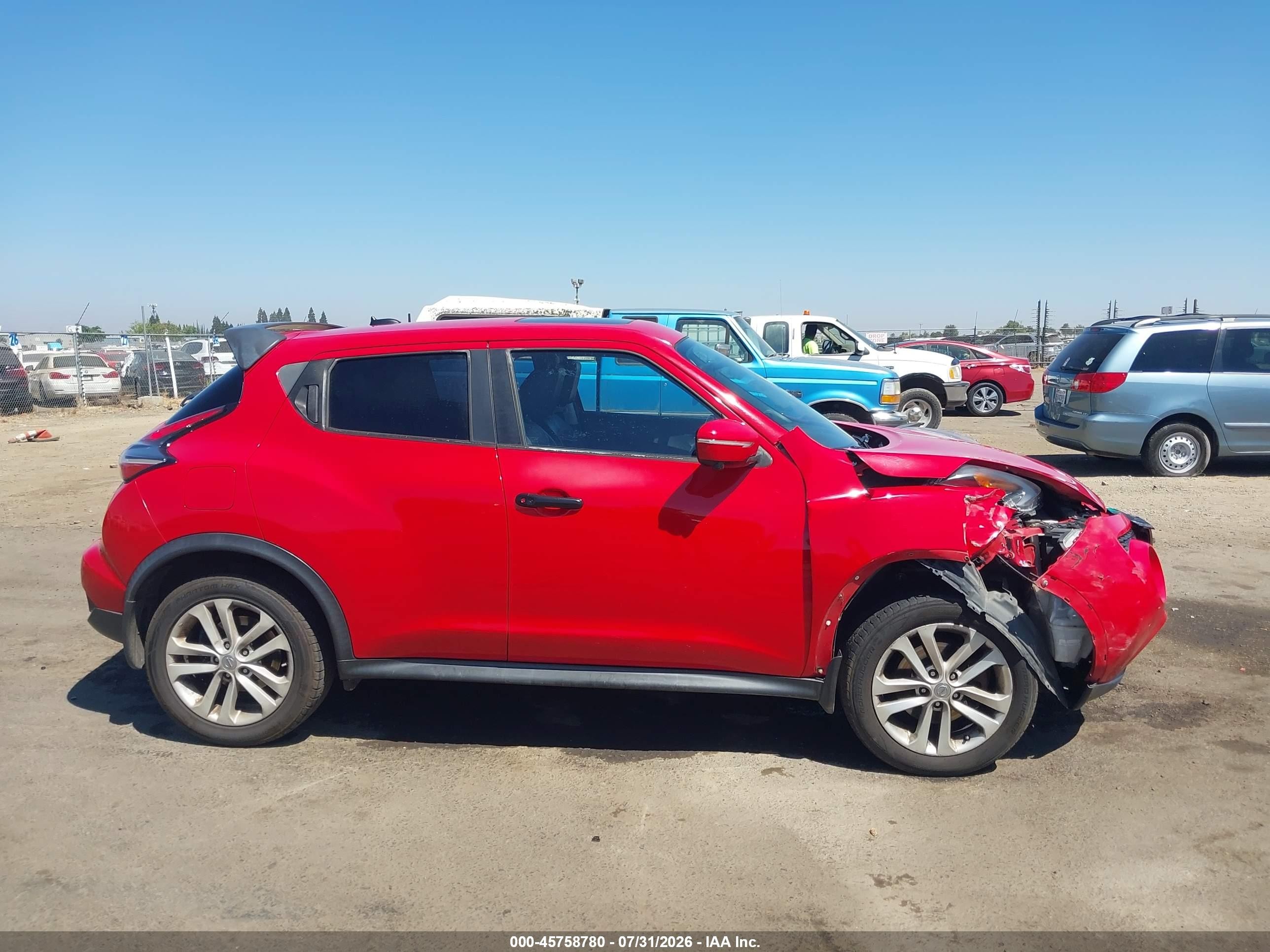 2015 Nissan Juke Sl Red vin: JN8AF5MR5FT503110