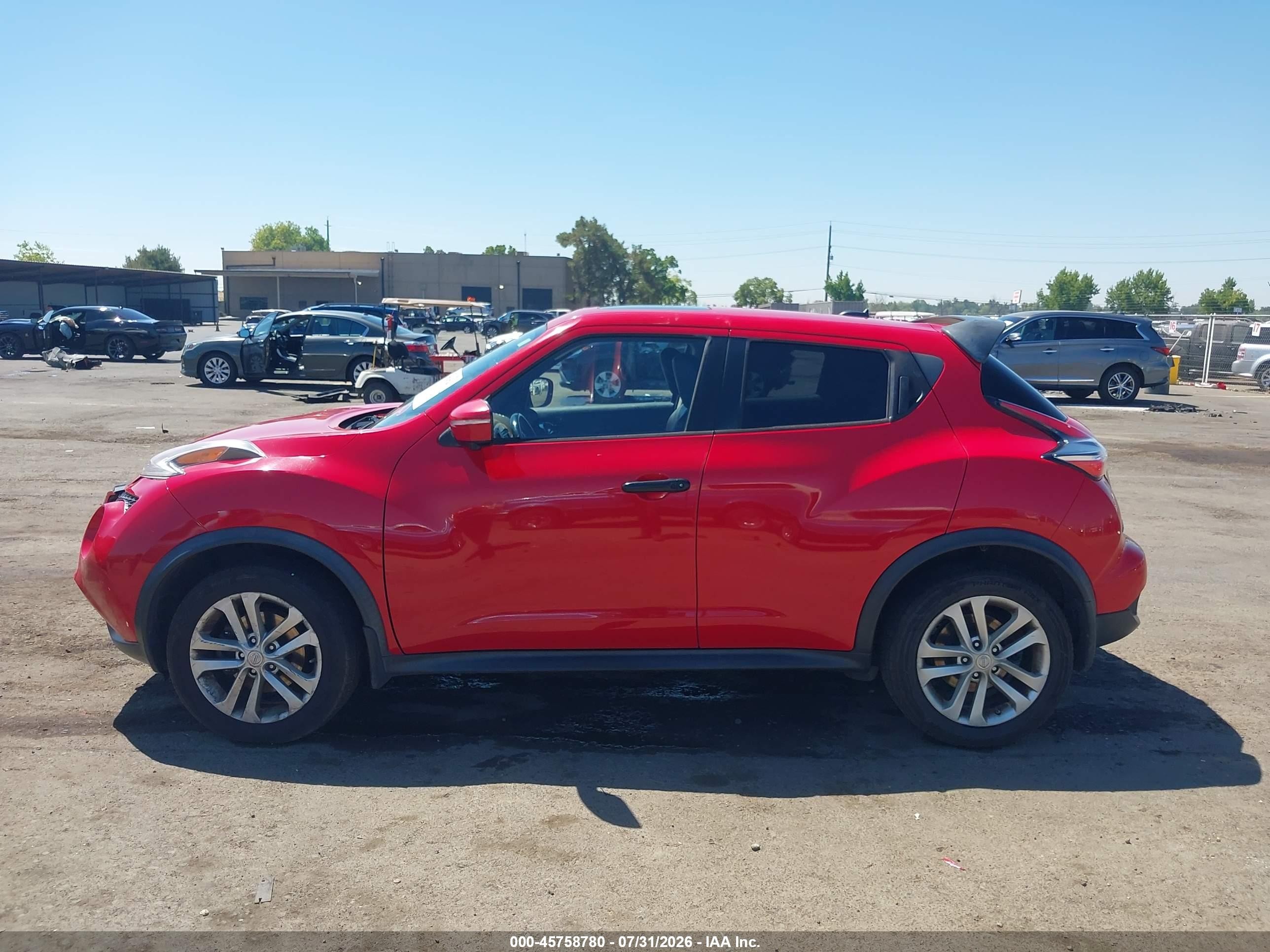 2015 Nissan Juke Sl Red vin: JN8AF5MR5FT503110