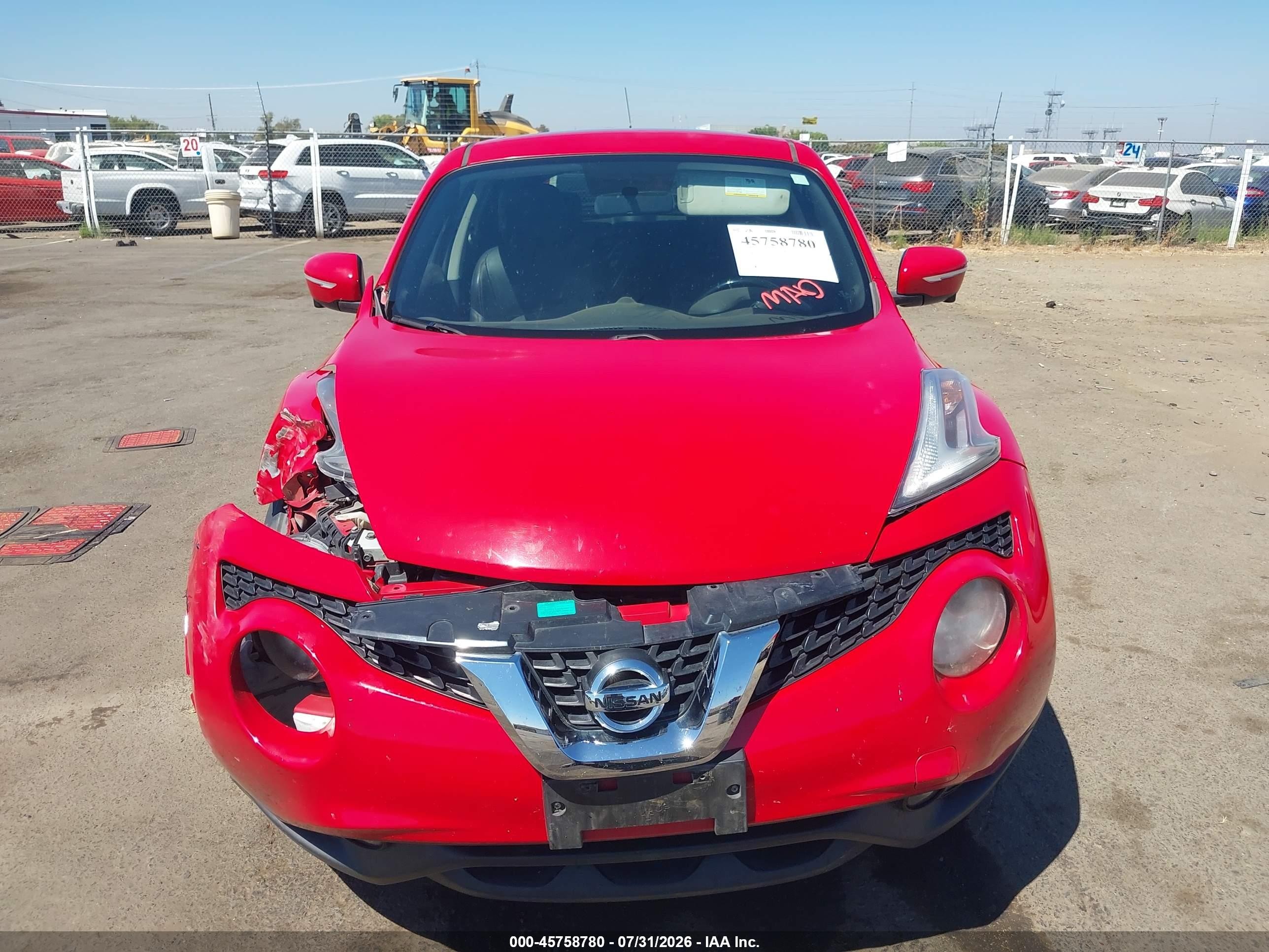 2015 Nissan Juke Sl Red vin: JN8AF5MR5FT503110