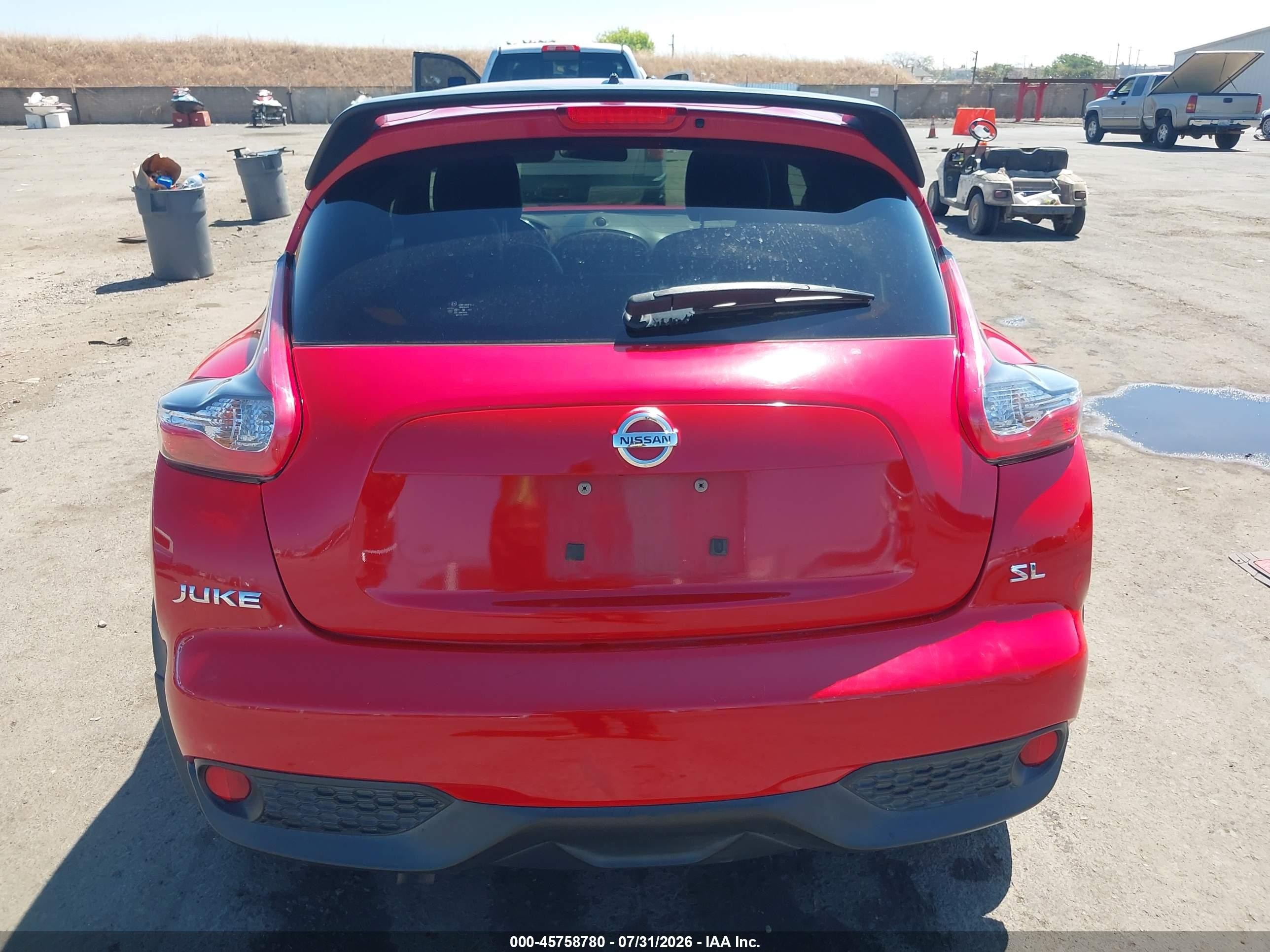 2015 Nissan Juke Sl Red vin: JN8AF5MR5FT503110