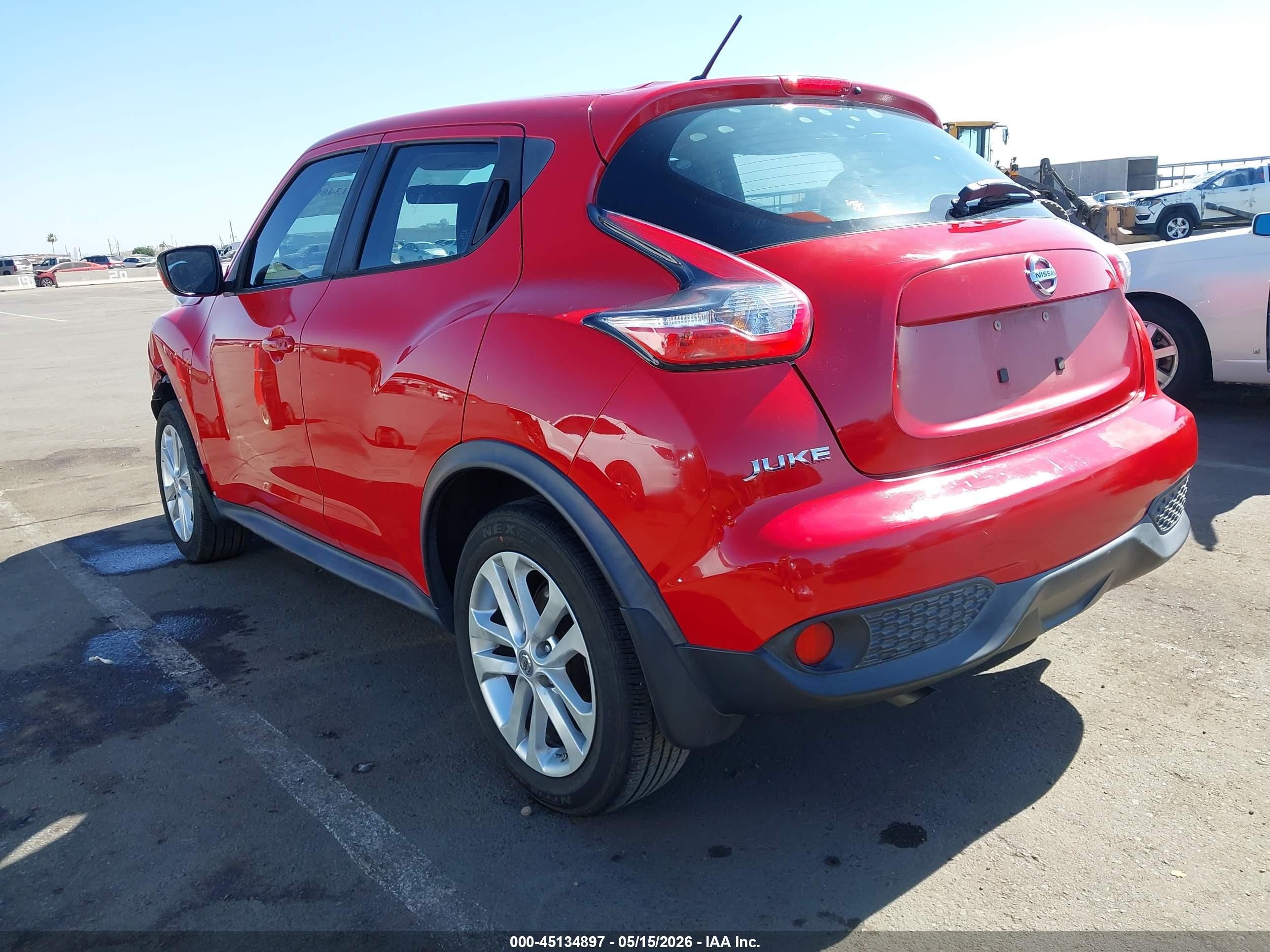 2015 Nissan Juke S Red vin: JN8AF5MR5FT509215