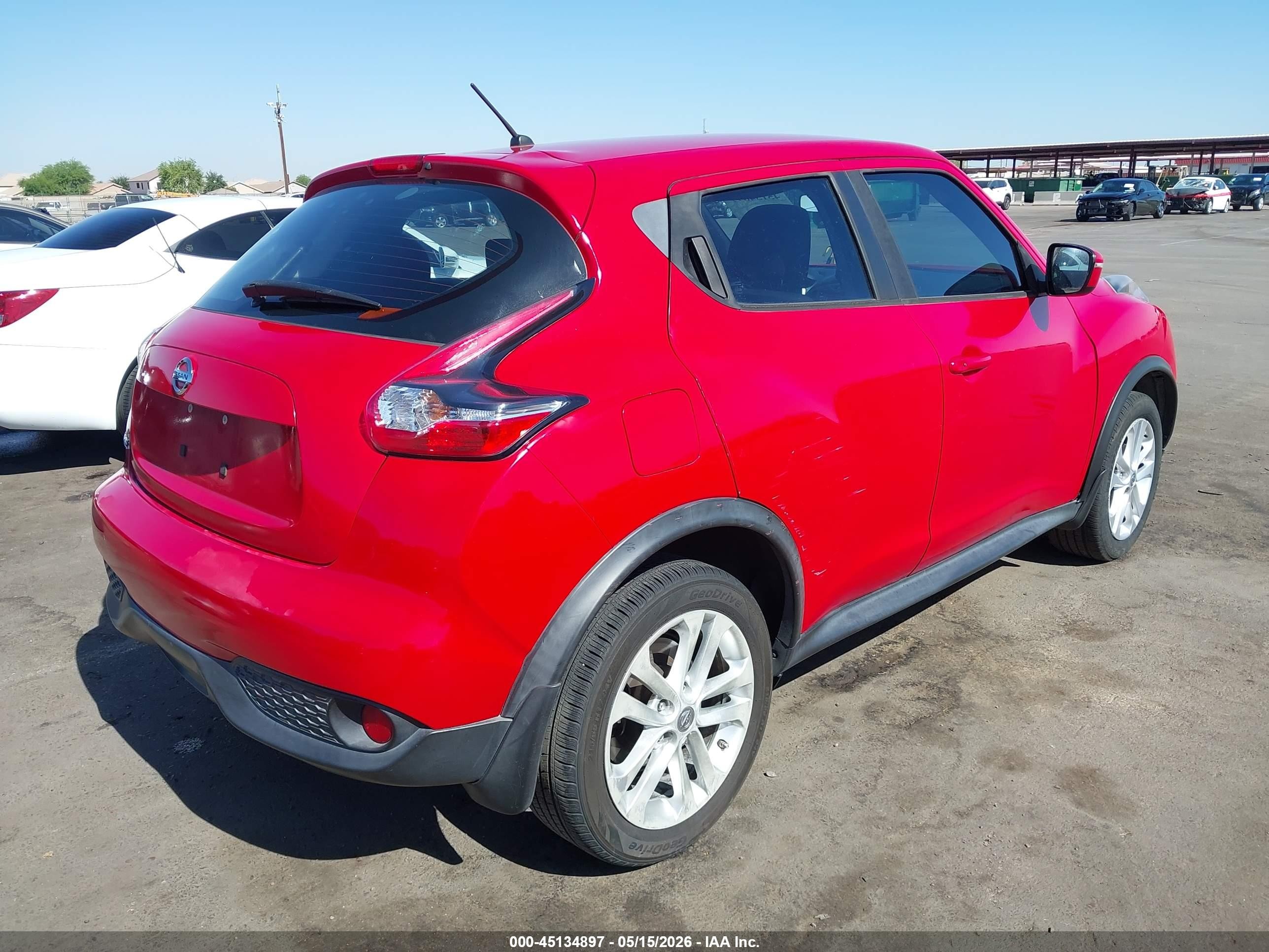 2015 Nissan Juke S Red vin: JN8AF5MR5FT509215