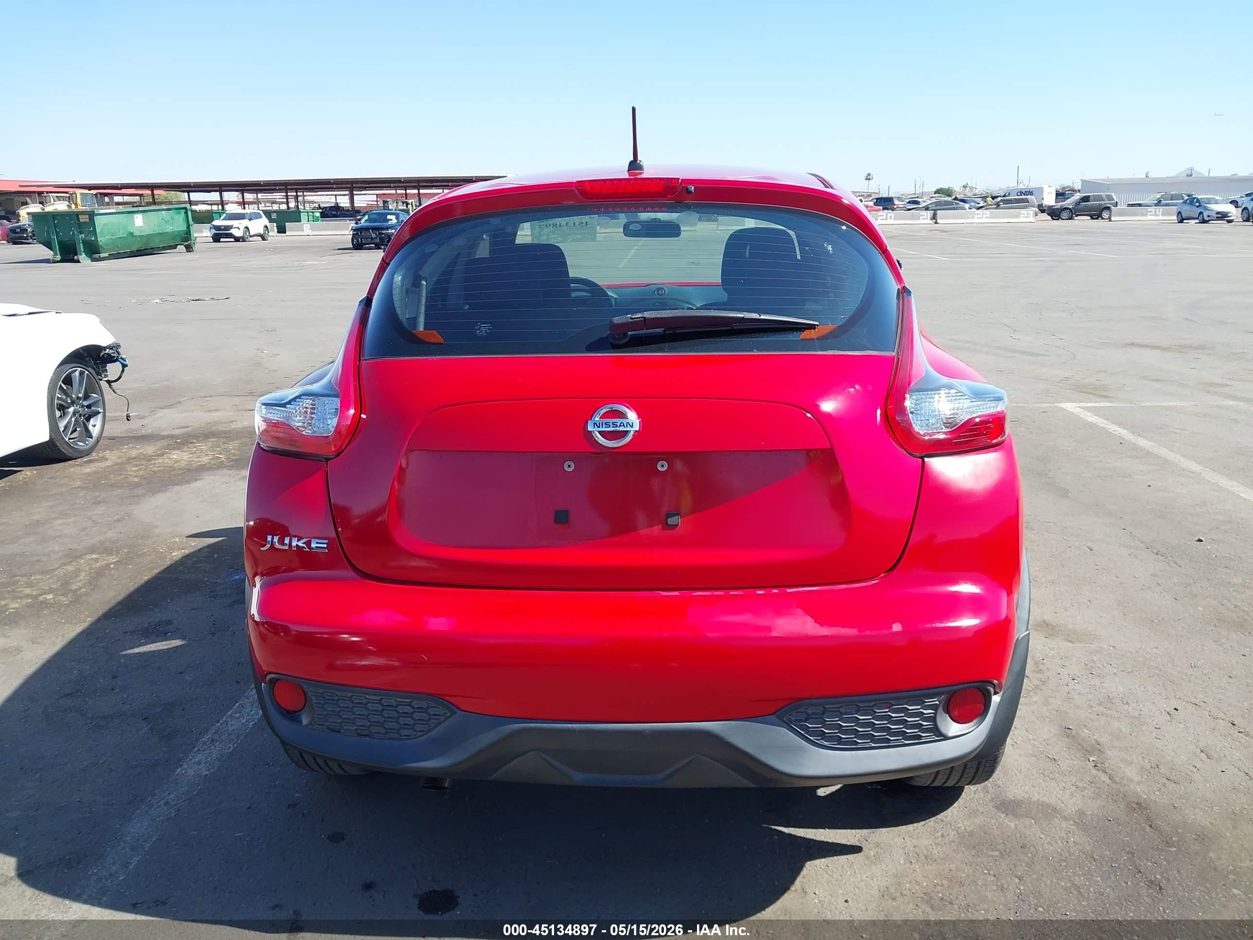 2015 Nissan Juke S Red vin: JN8AF5MR5FT509215