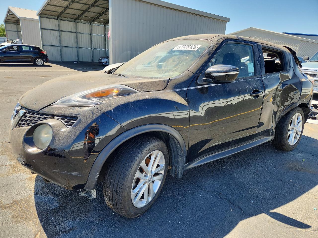 2015 Nissan Juke S Черный vin: JN8AF5MR5FT509859