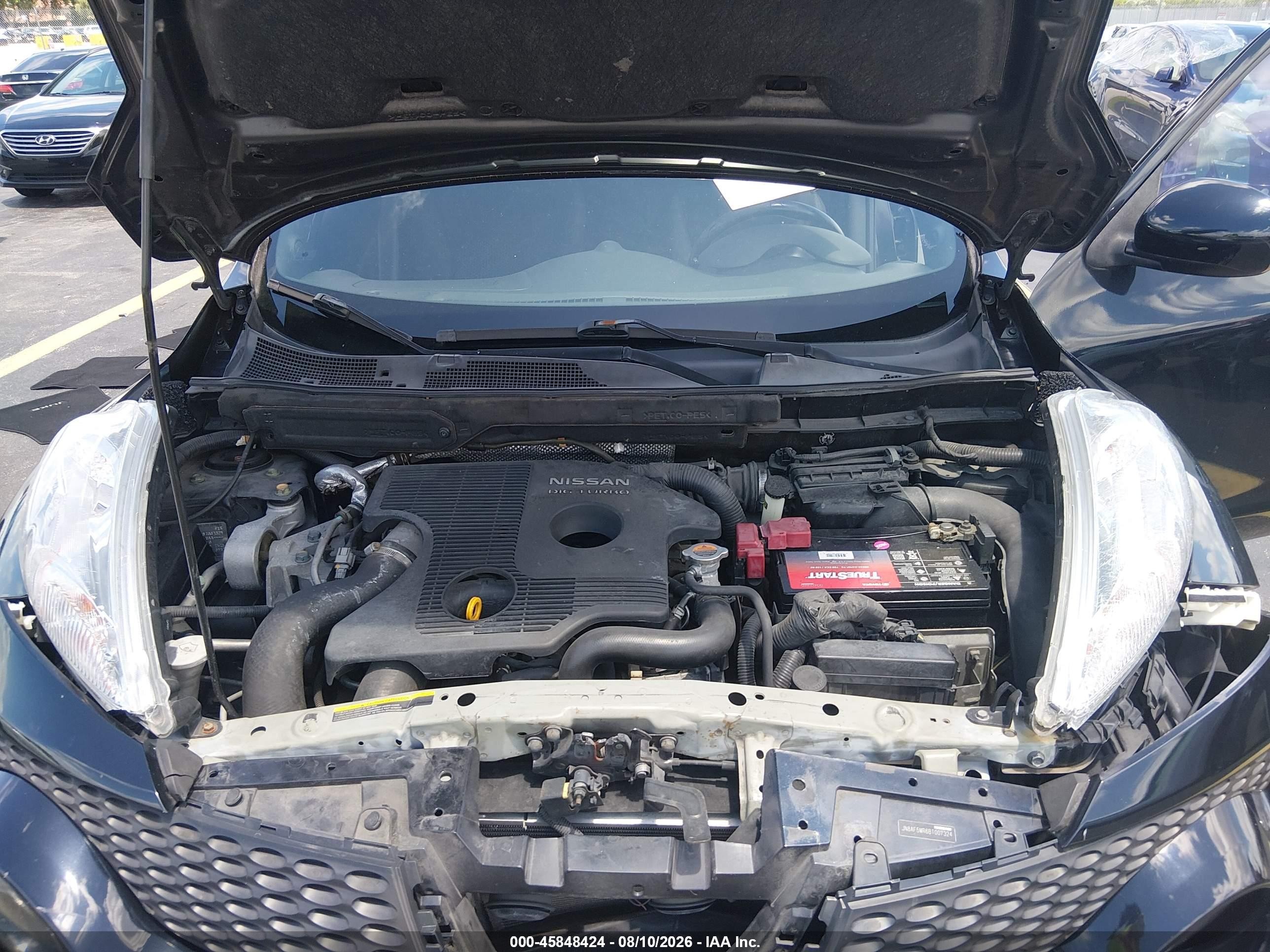 2011 Nissan Juke Sv Black vin: JN8AF5MR6BT007324