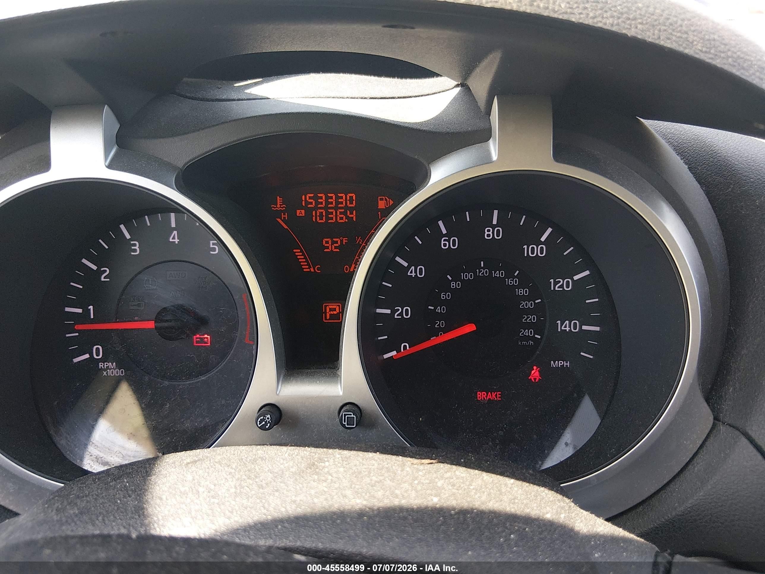 2011 Nissan Juke Sv Gray vin: JN8AF5MR6BT019229