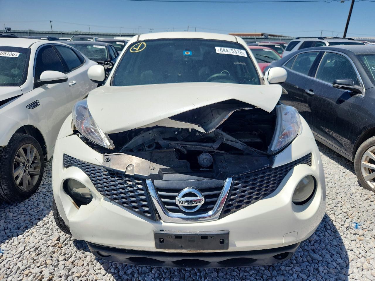 2013 Nissan Juke S White vin: JN8AF5MR6DT216629