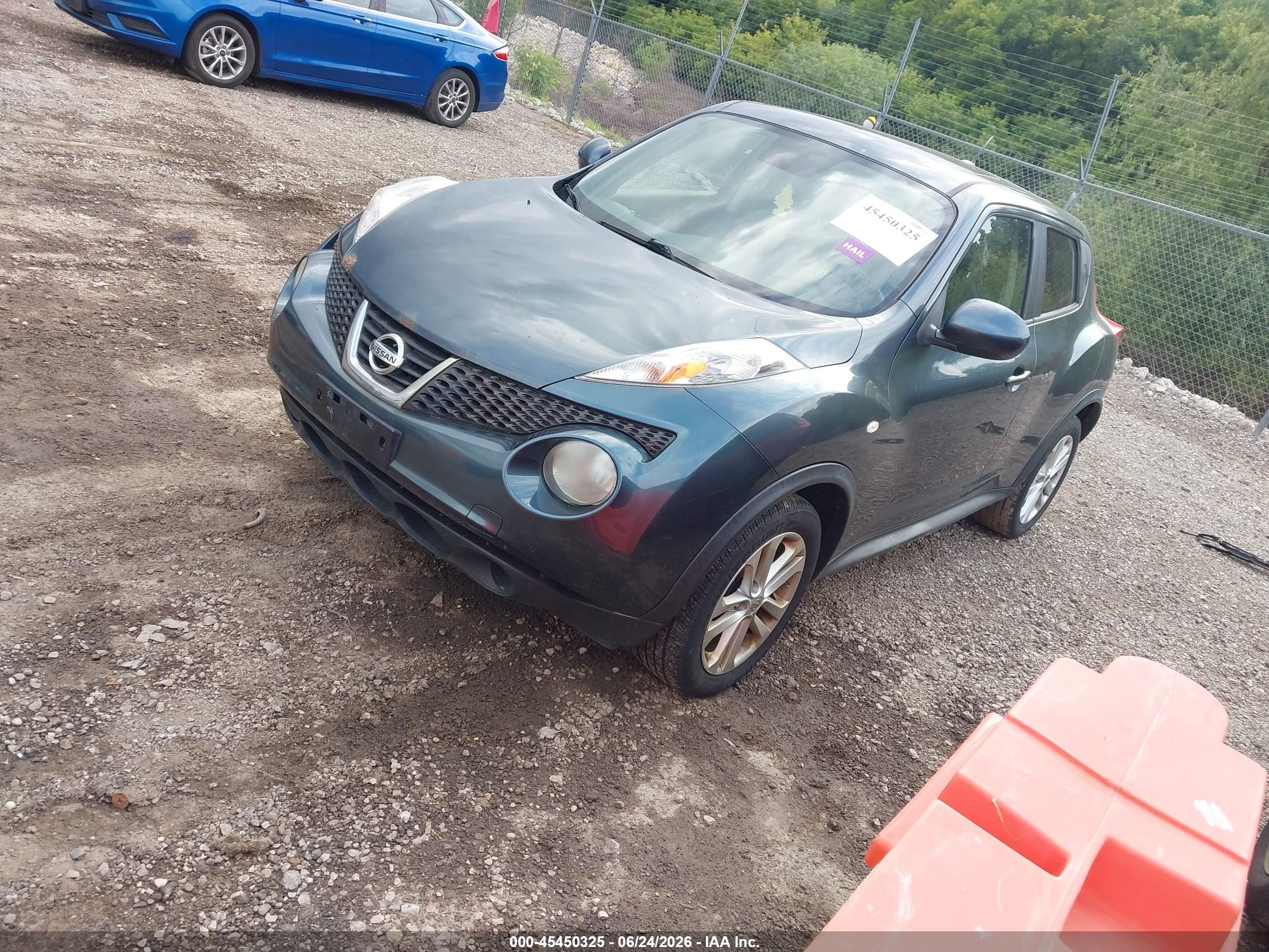2013 Nissan Juke Sv Turquoise vin: JN8AF5MR6DT219823
