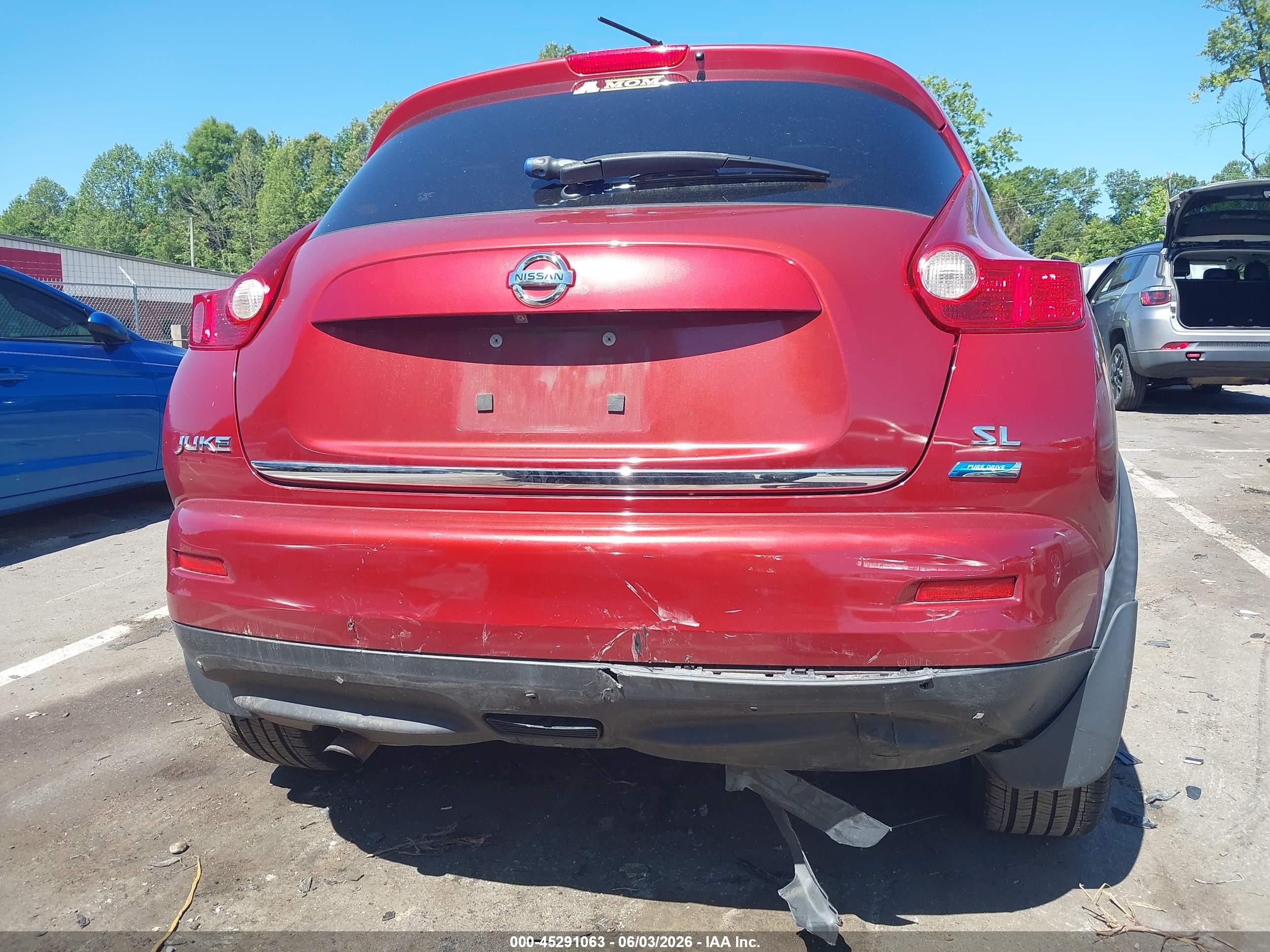 2014 Nissan Juke Sl Red vin: JN8AF5MR6ET352129
