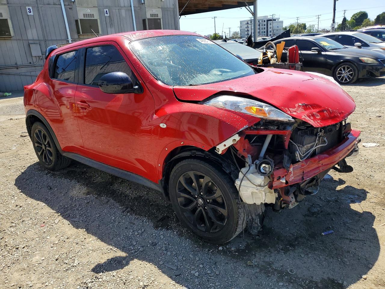 2014 Nissan Juke S Red vin: JN8AF5MR6ET355404