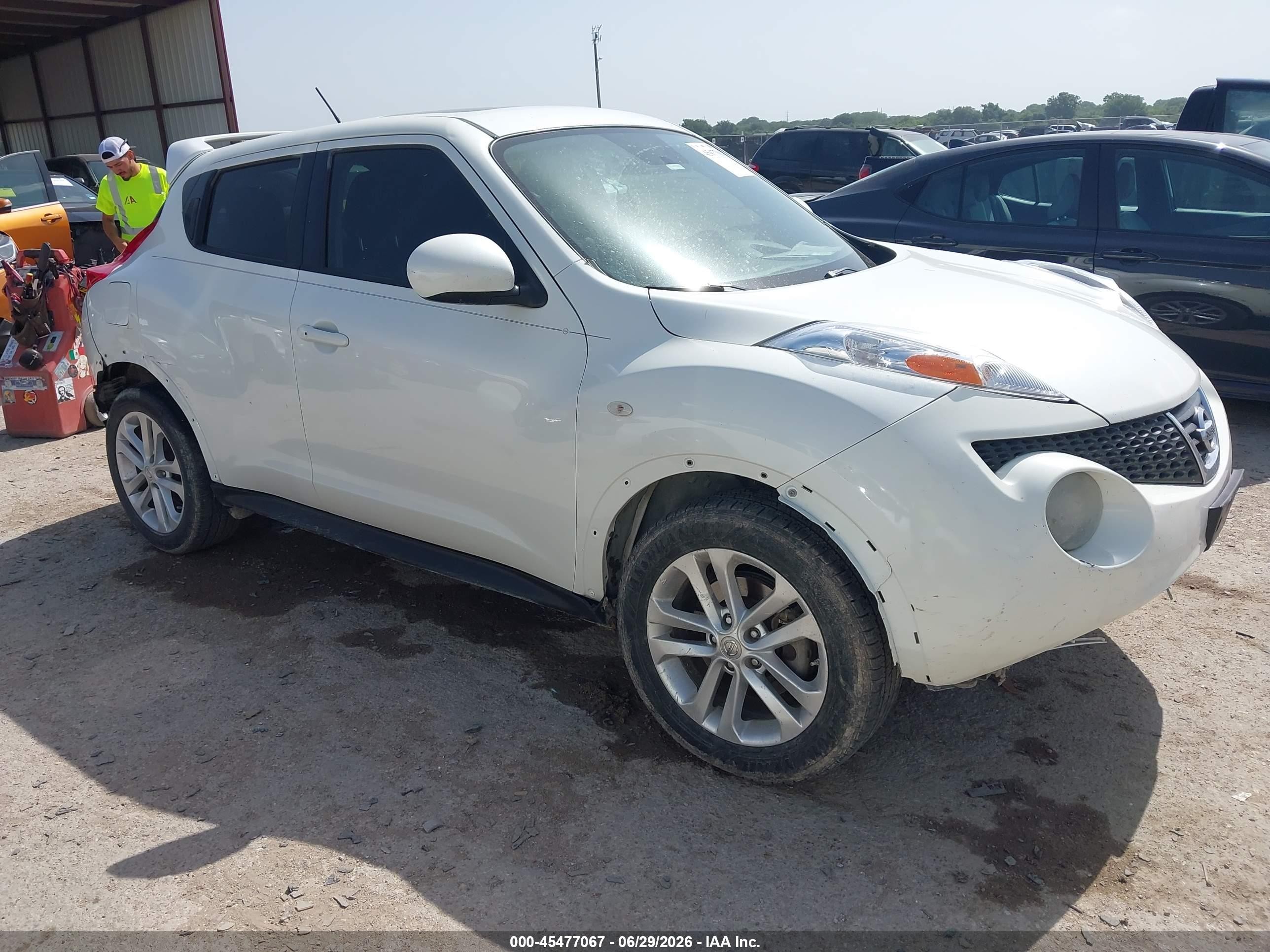 2014 Nissan Juke Sl White vin: JN8AF5MR6ET357833