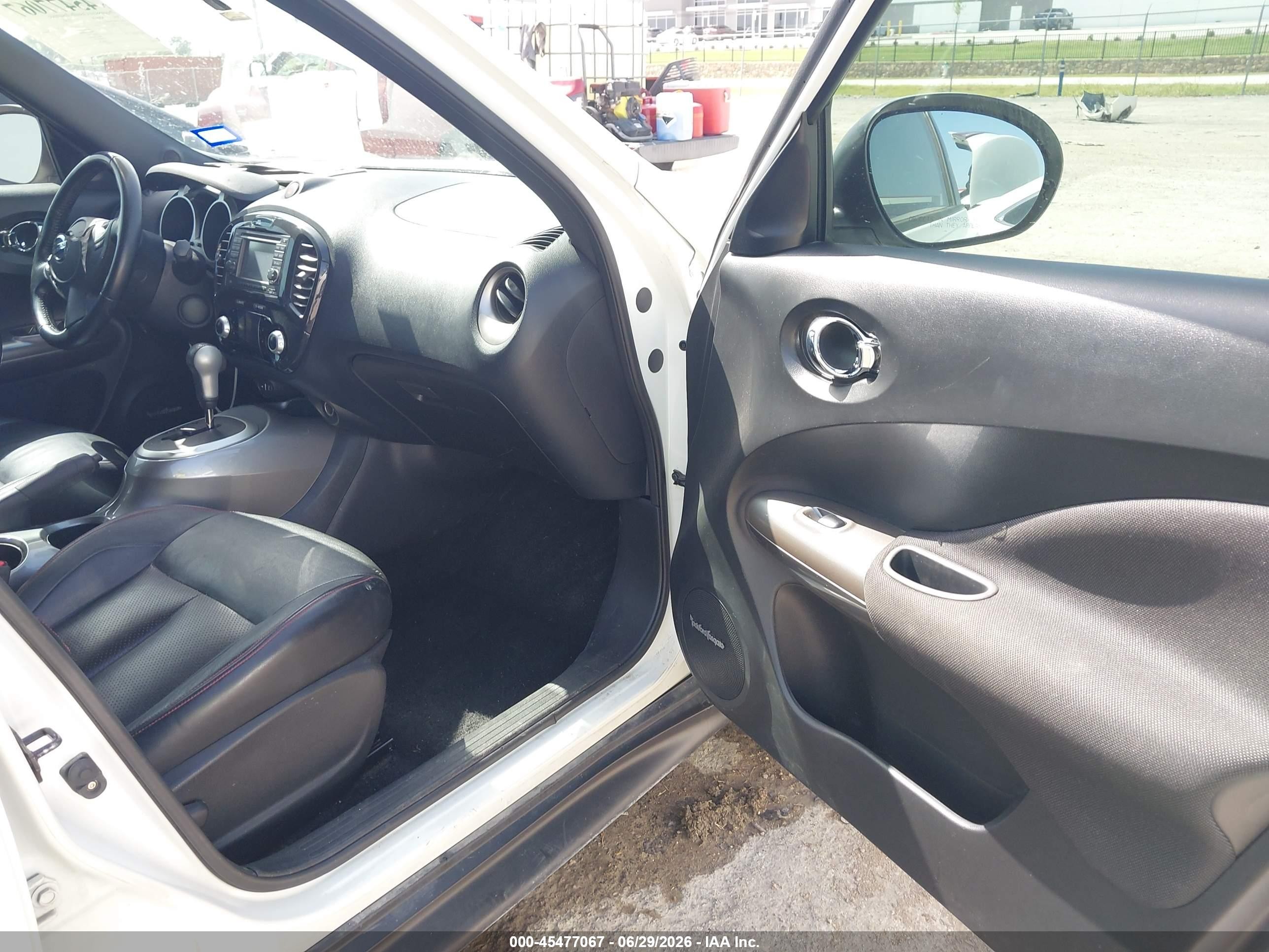 2014 Nissan Juke Sl White vin: JN8AF5MR6ET357833