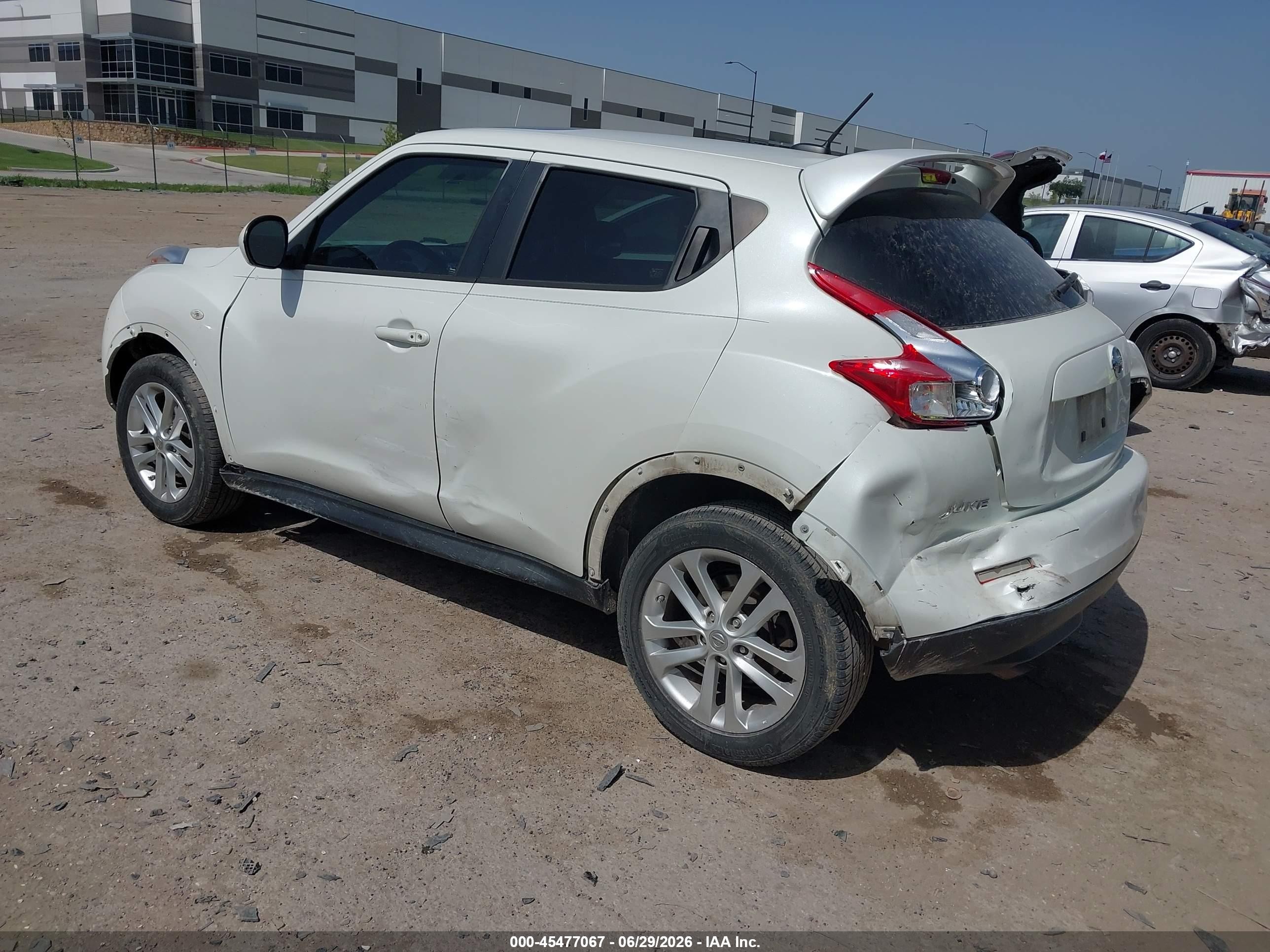 2014 Nissan Juke Sl White vin: JN8AF5MR6ET357833