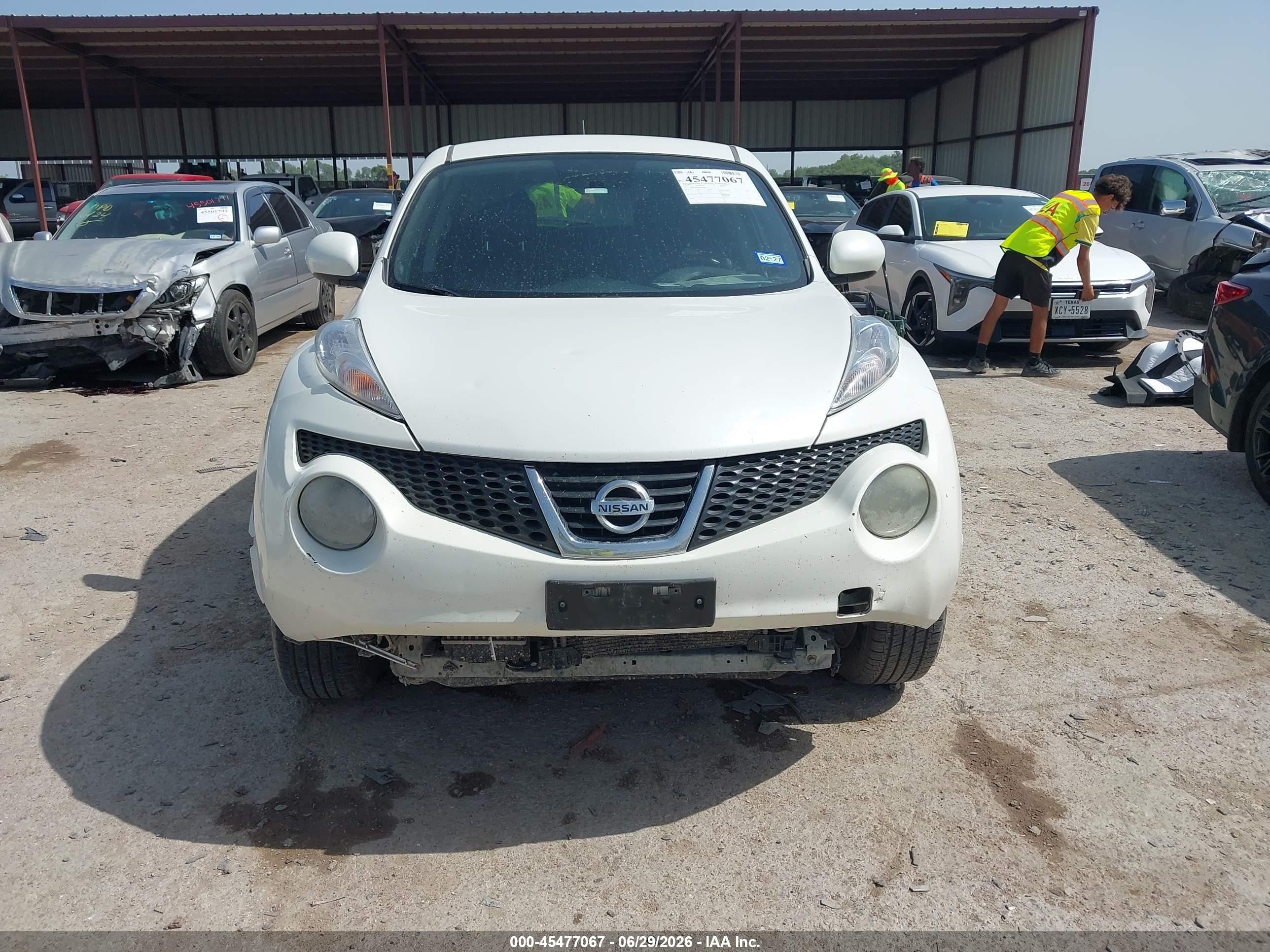 2014 Nissan Juke Sl White vin: JN8AF5MR6ET357833
