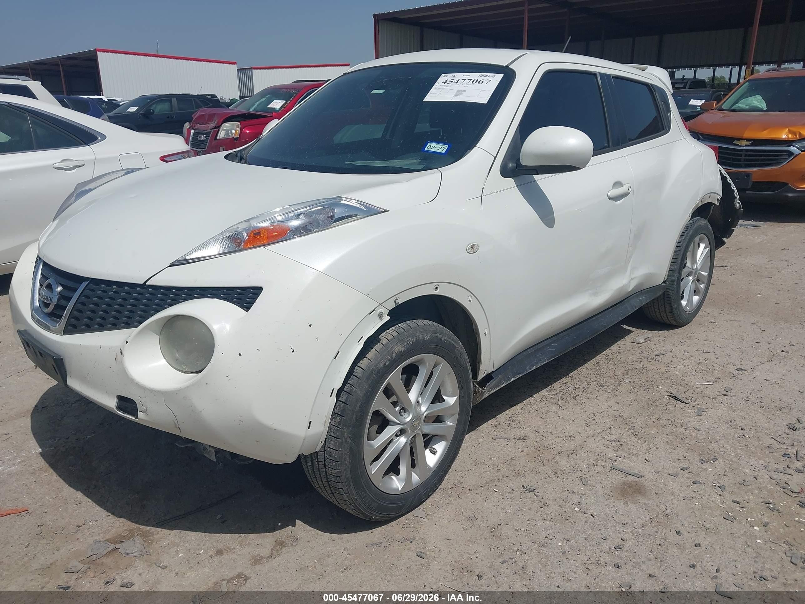 2014 Nissan Juke Sl White vin: JN8AF5MR6ET357833