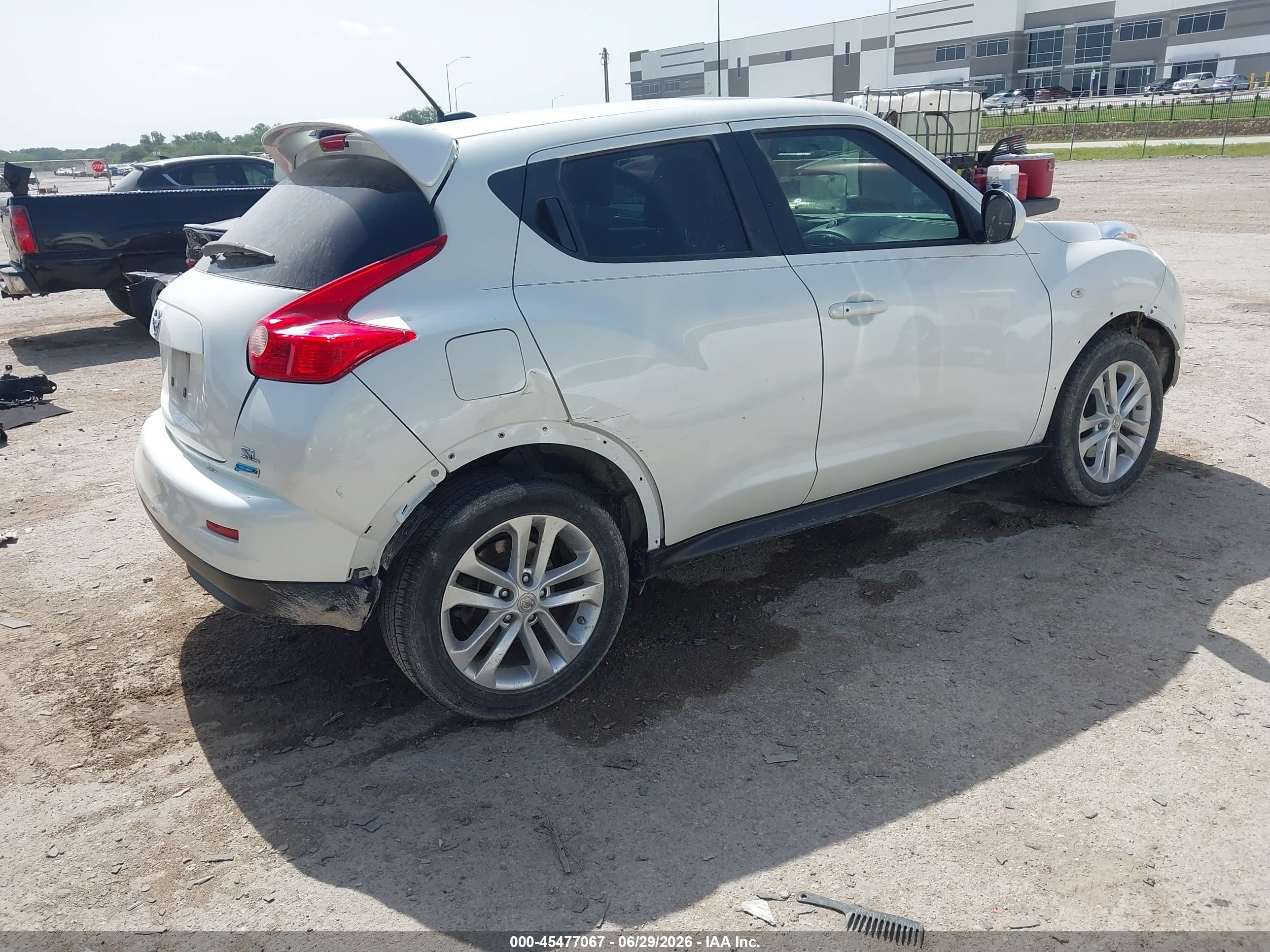 2014 Nissan Juke Sl White vin: JN8AF5MR6ET357833