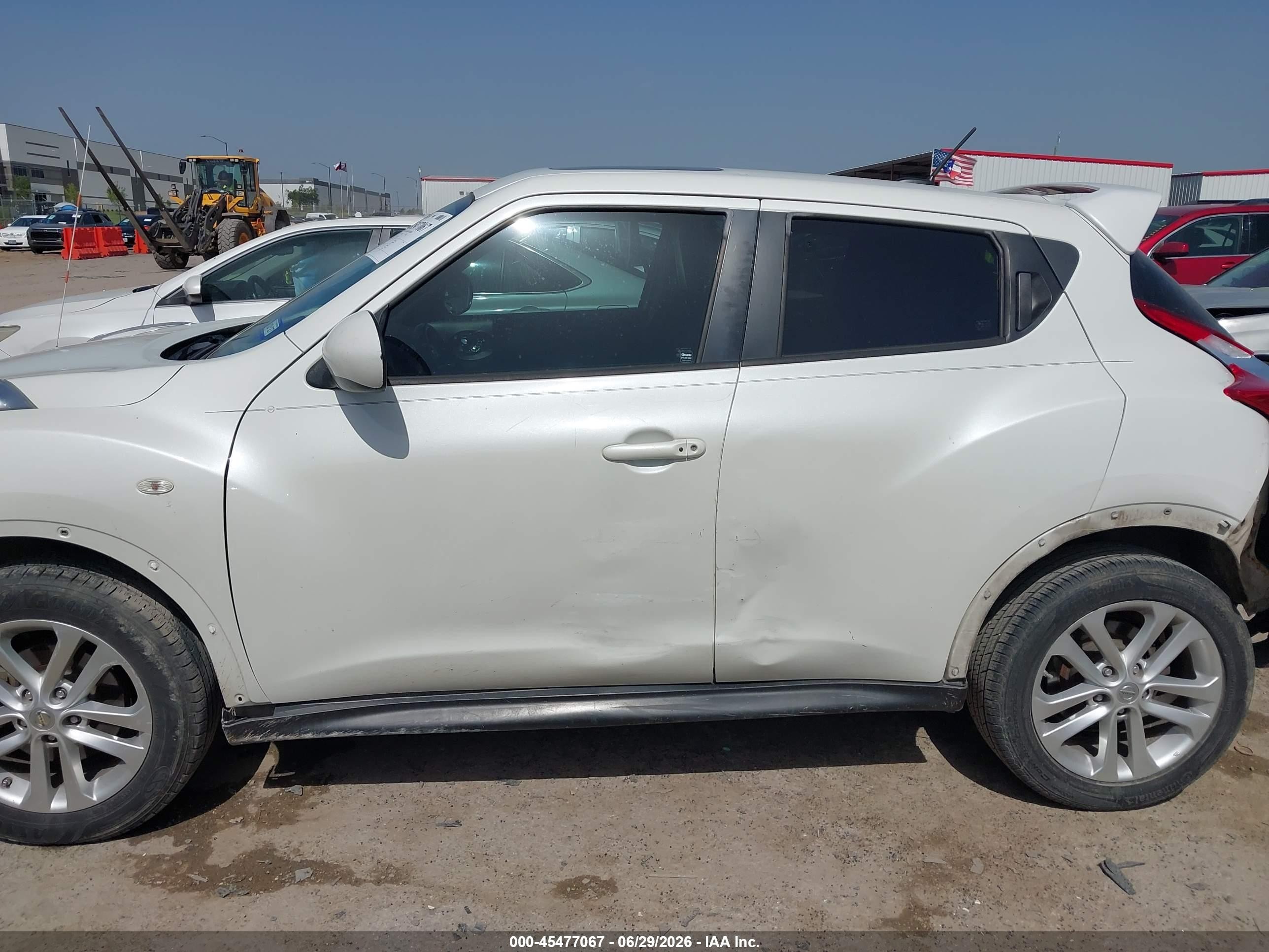 2014 Nissan Juke Sl White vin: JN8AF5MR6ET357833