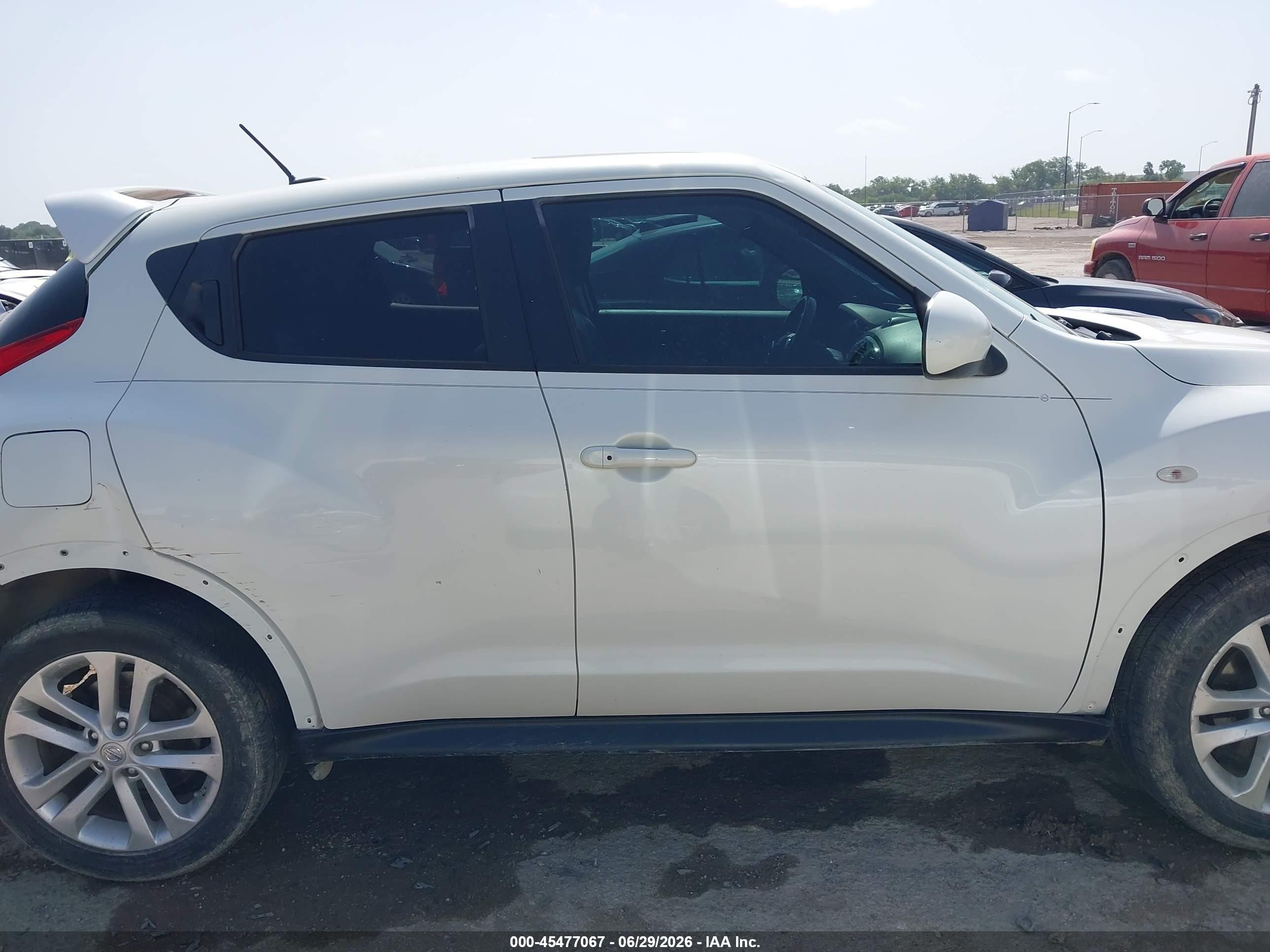 2014 Nissan Juke Sl White vin: JN8AF5MR6ET357833