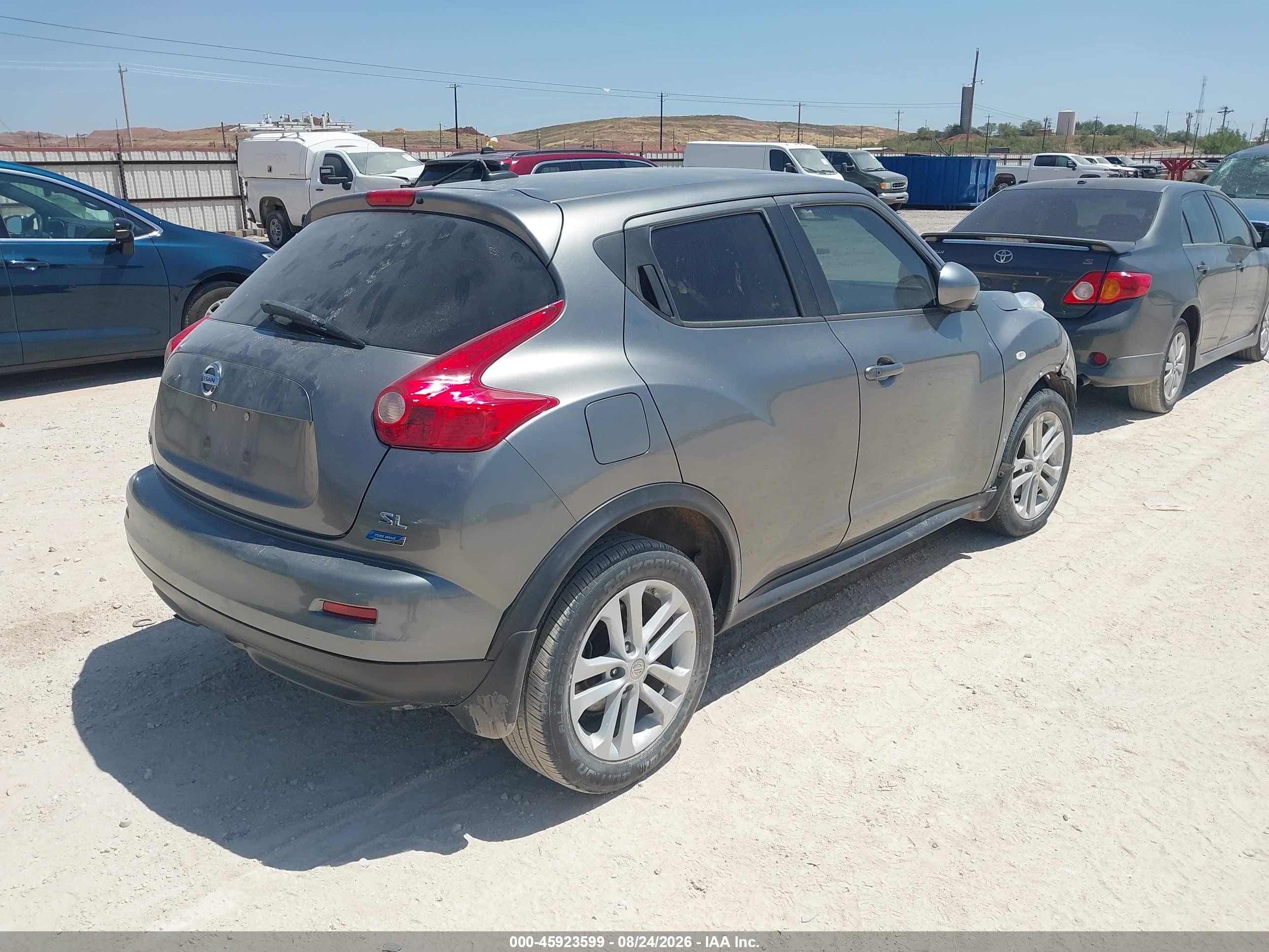 2014 Nissan Juke Sl Gray vin: JN8AF5MR6ET454854