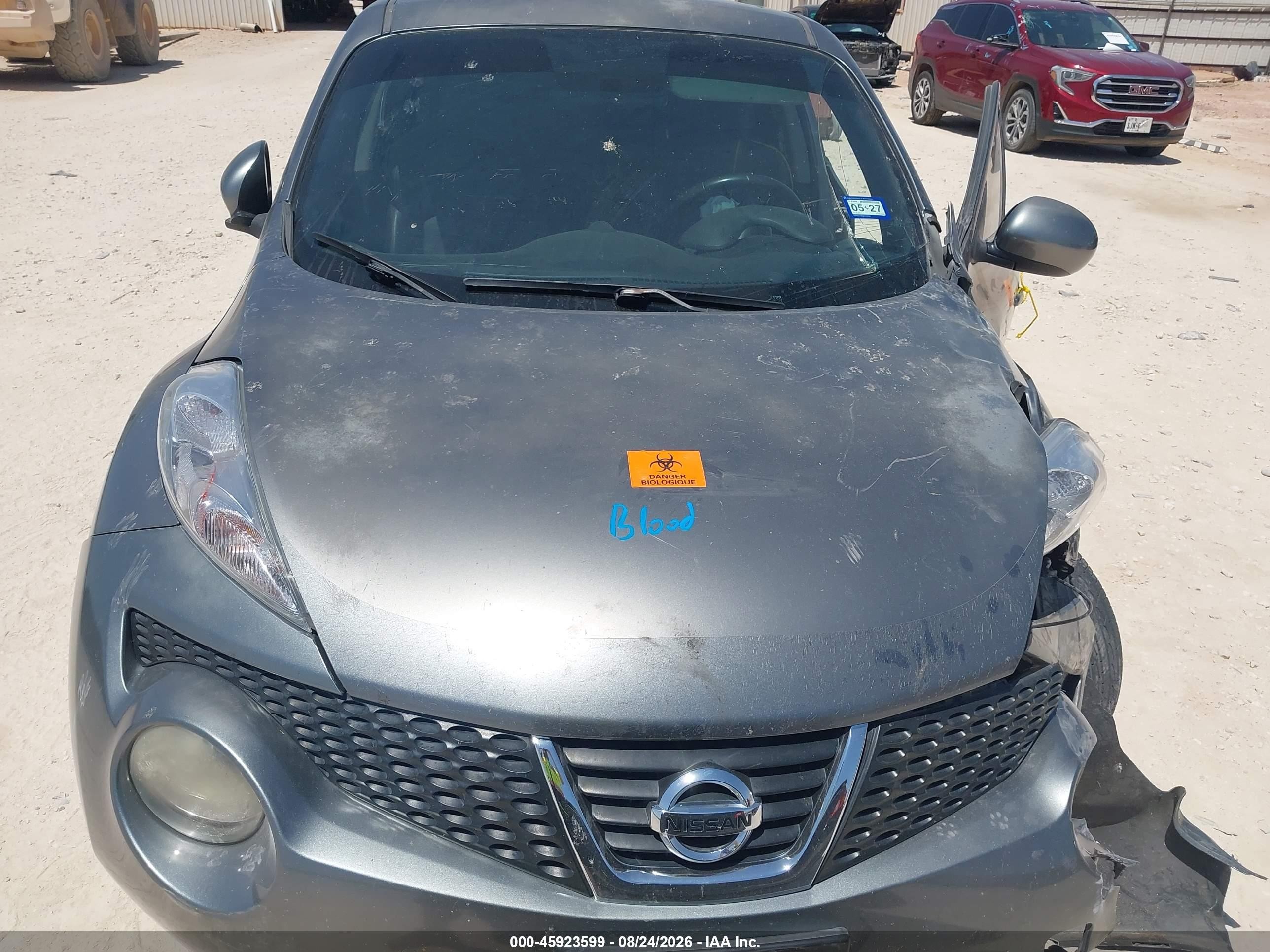 2014 Nissan Juke Sl Gray vin: JN8AF5MR6ET454854