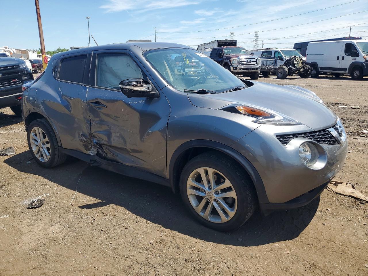 2015 Nissan Juke Sv Gray vin: JN8AF5MR6FT510552