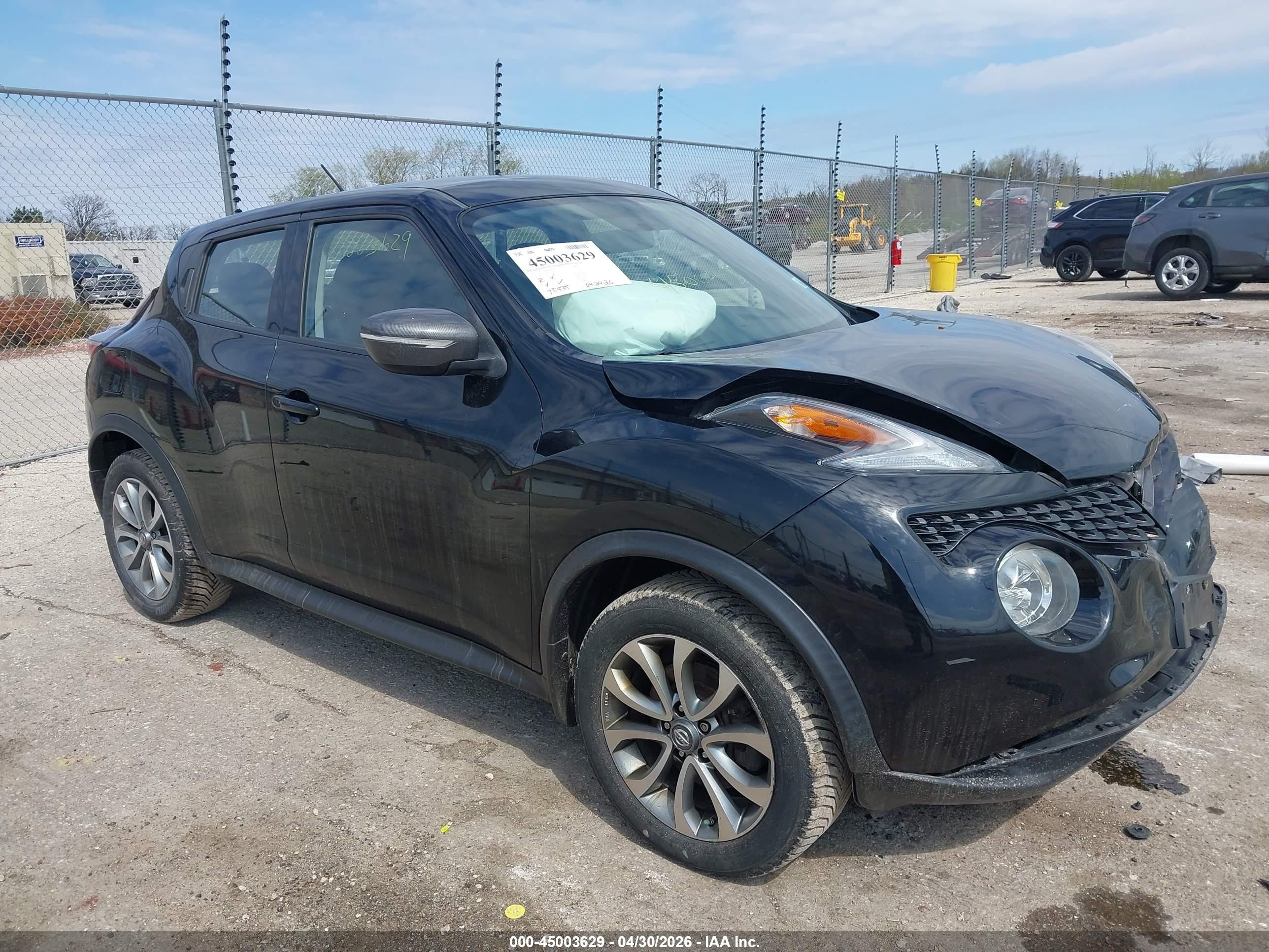 2017 Nissan Juke S Black vin: JN8AF5MR6HT700127