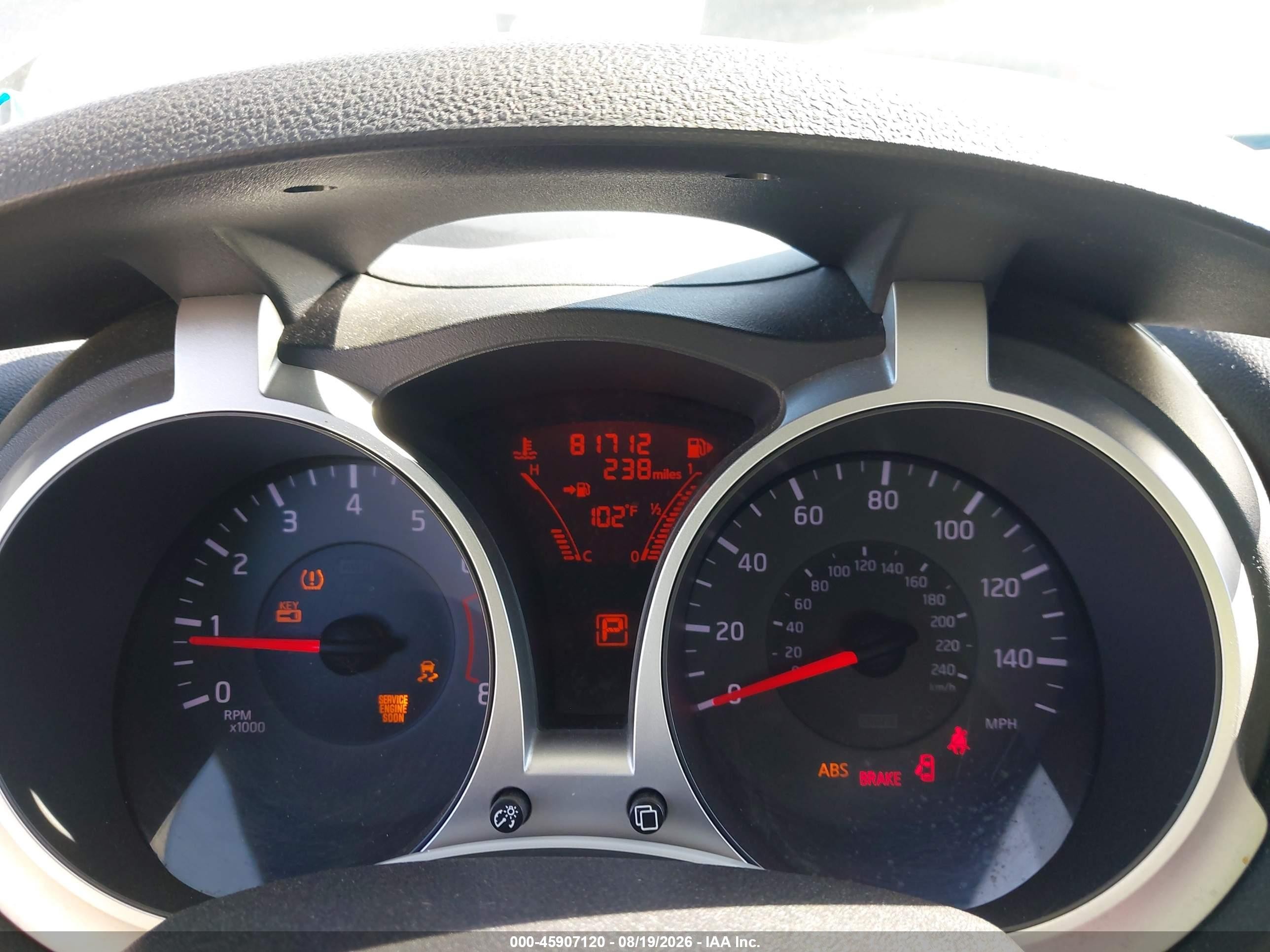 2012 Nissan Juke Sl Gray vin: JN8AF5MR7CT101102