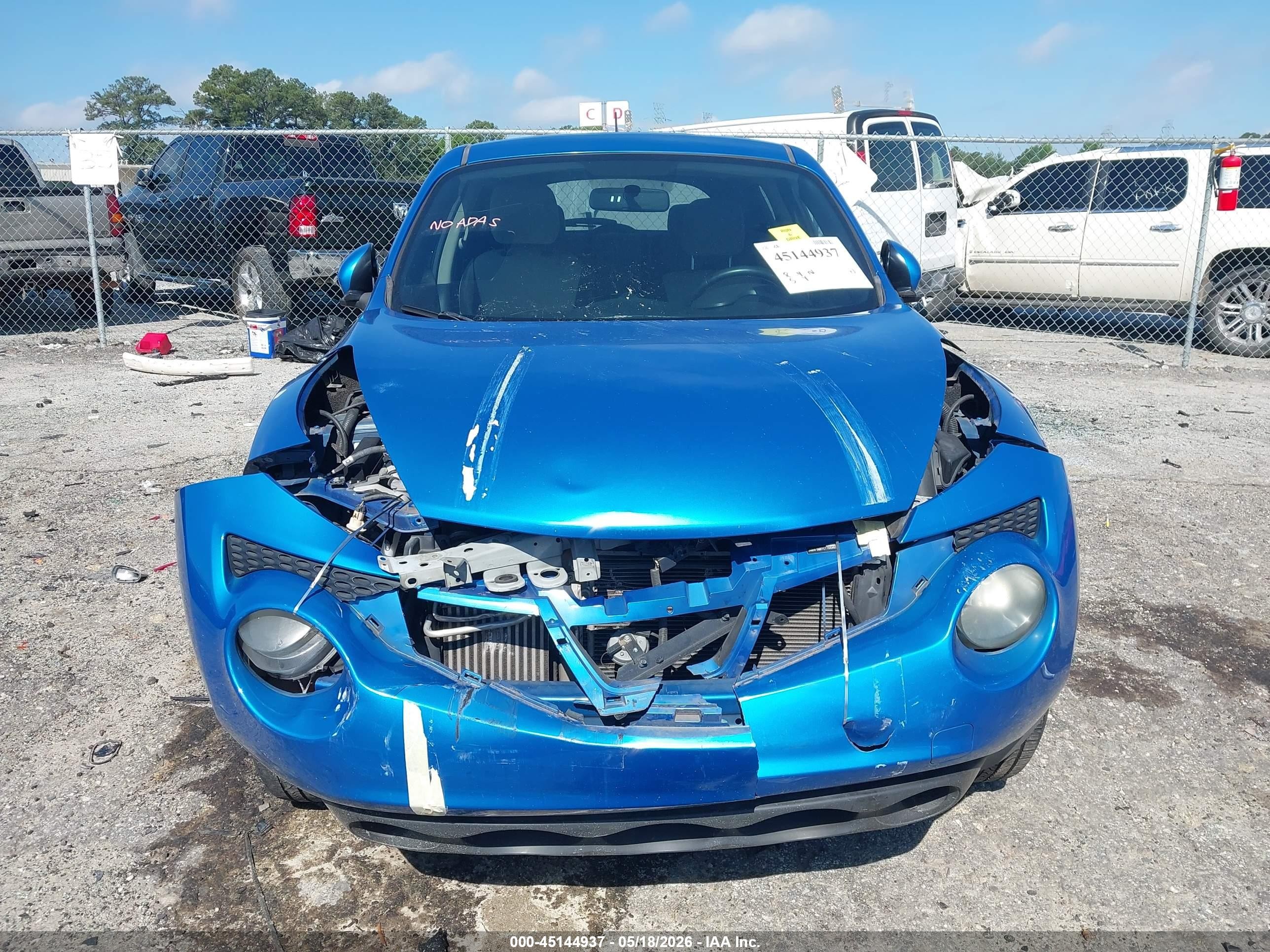 2012 Nissan Juke Sv Blue vin: JN8AF5MR7CT105862