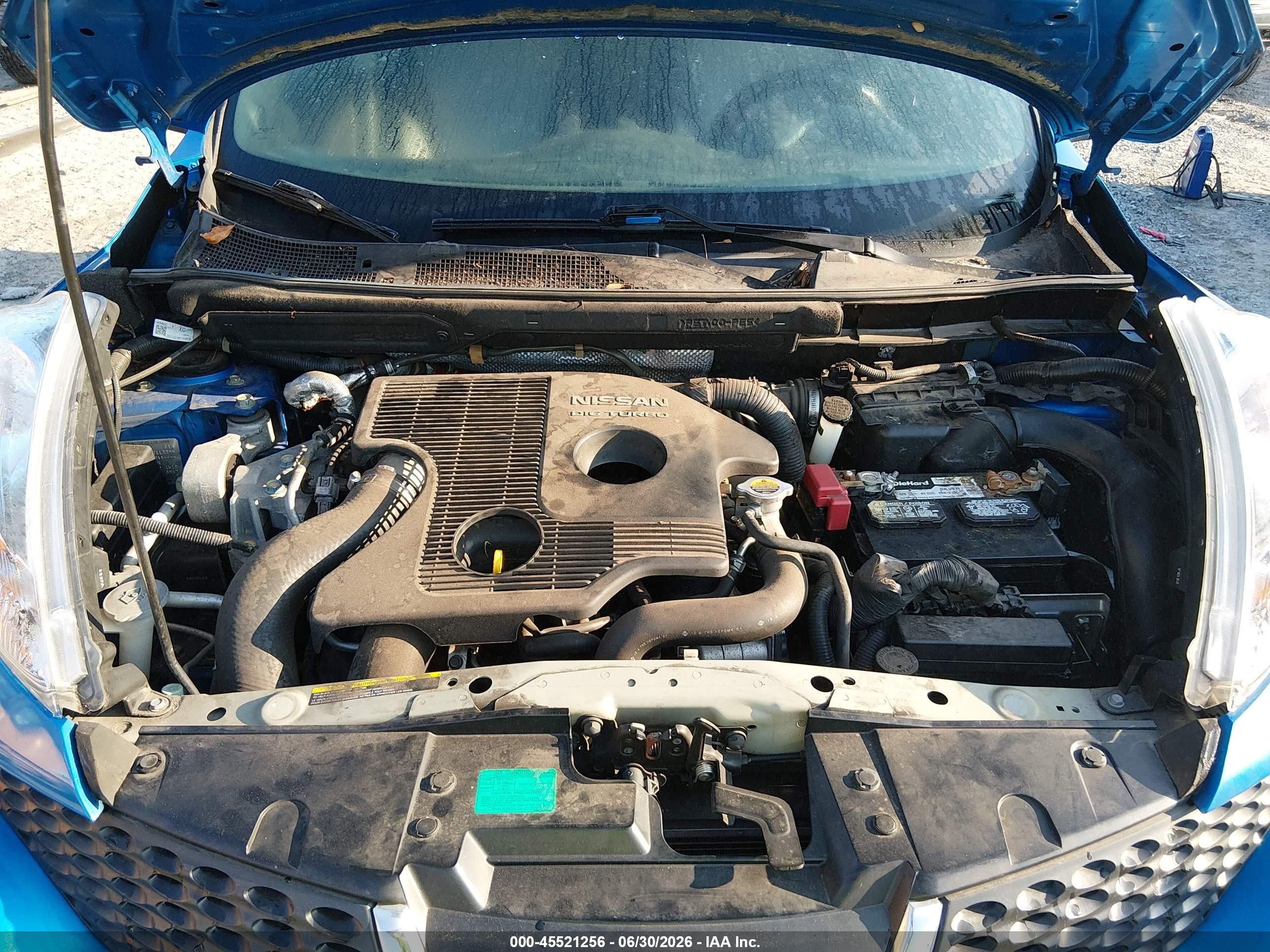 2012 Nissan Juke Sv Blue vin: JN8AF5MR7CT113394