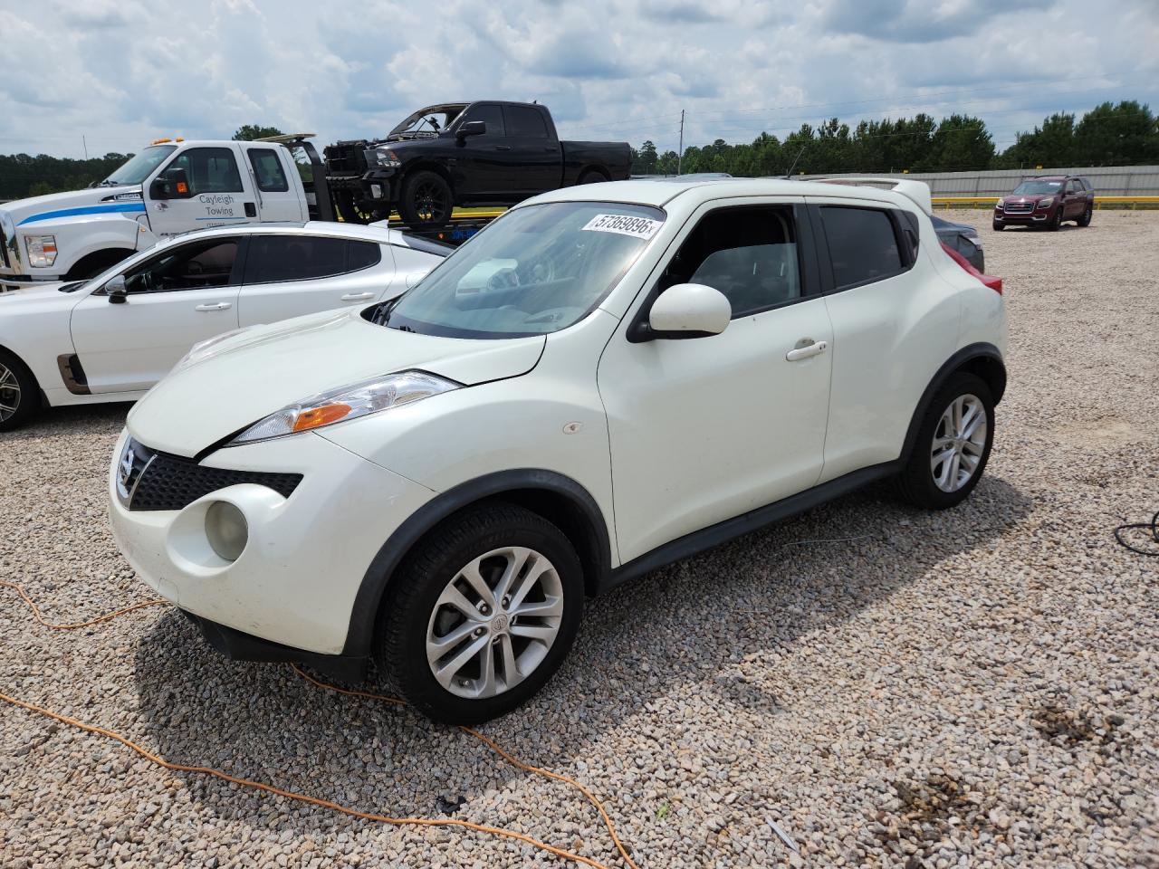 2012 Nissan Juke S White vin: JN8AF5MR7CT115551