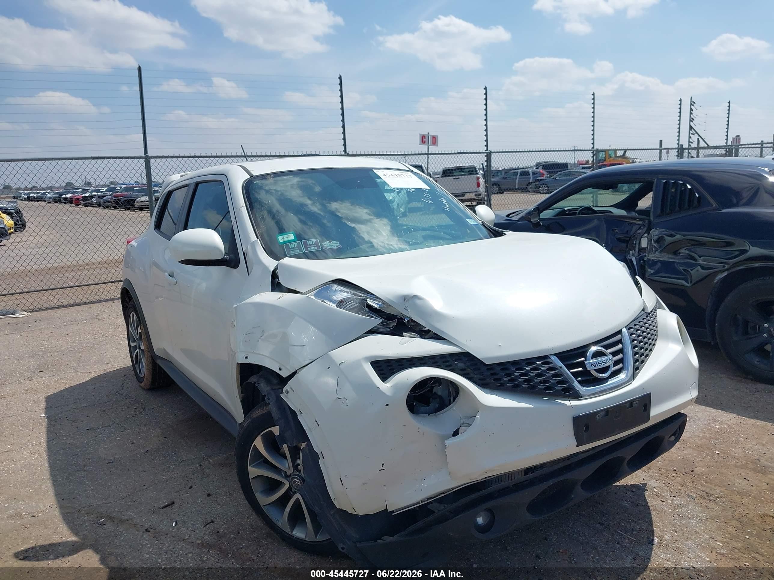 2013 Nissan Juke Sl White vin: JN8AF5MR7DT203050